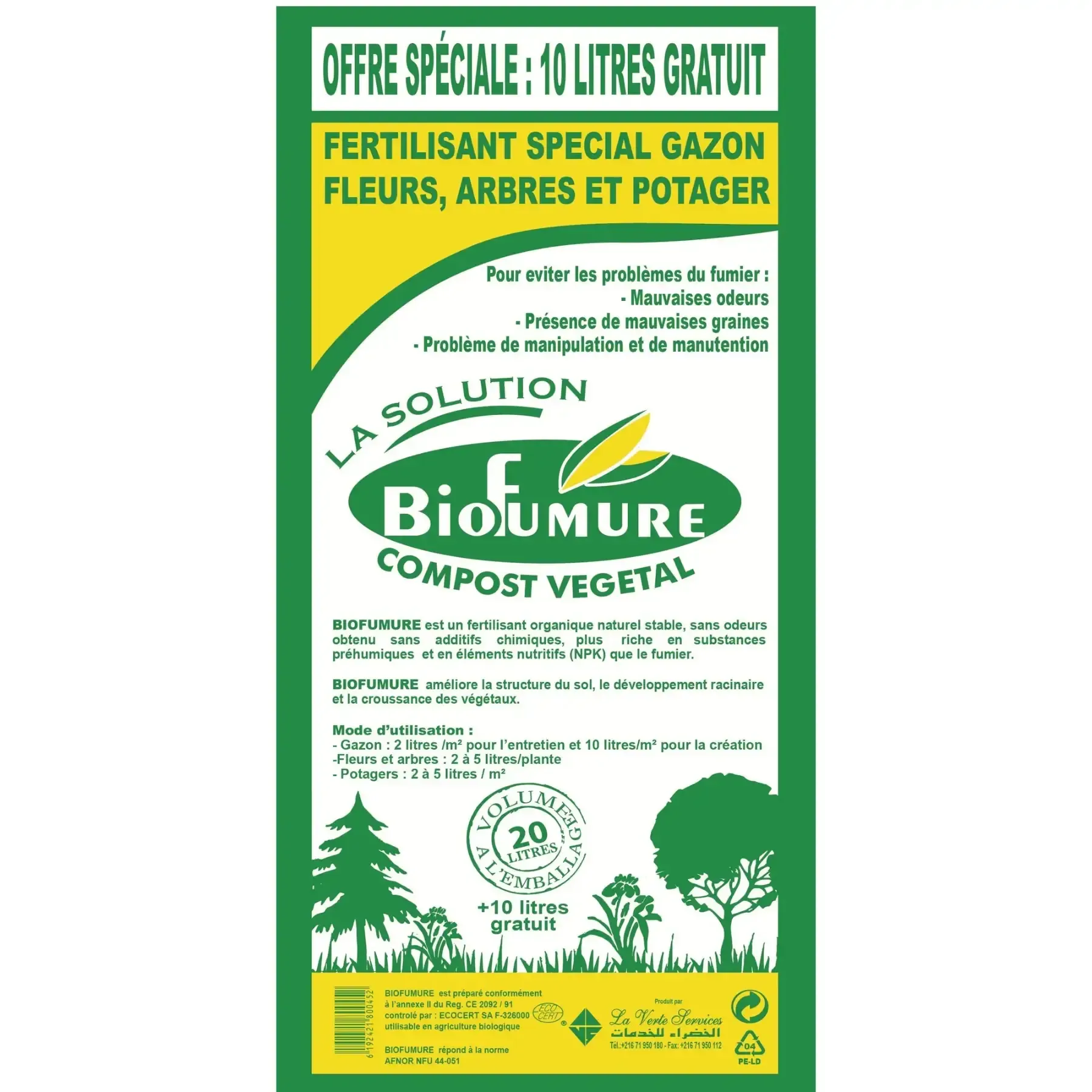 Compost végétal