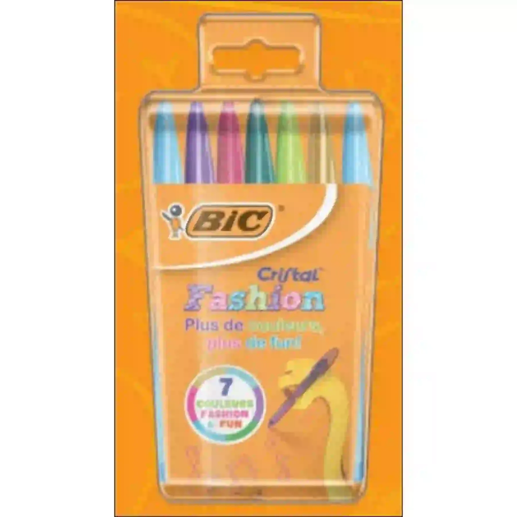 Lot de 7 stylos à bille Cristal Fashion