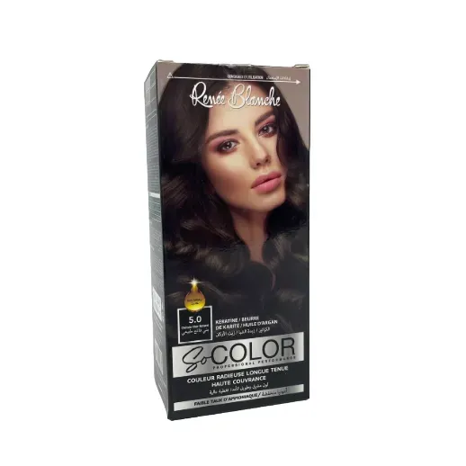 Coloration cheveux 5.0 Chatain clair