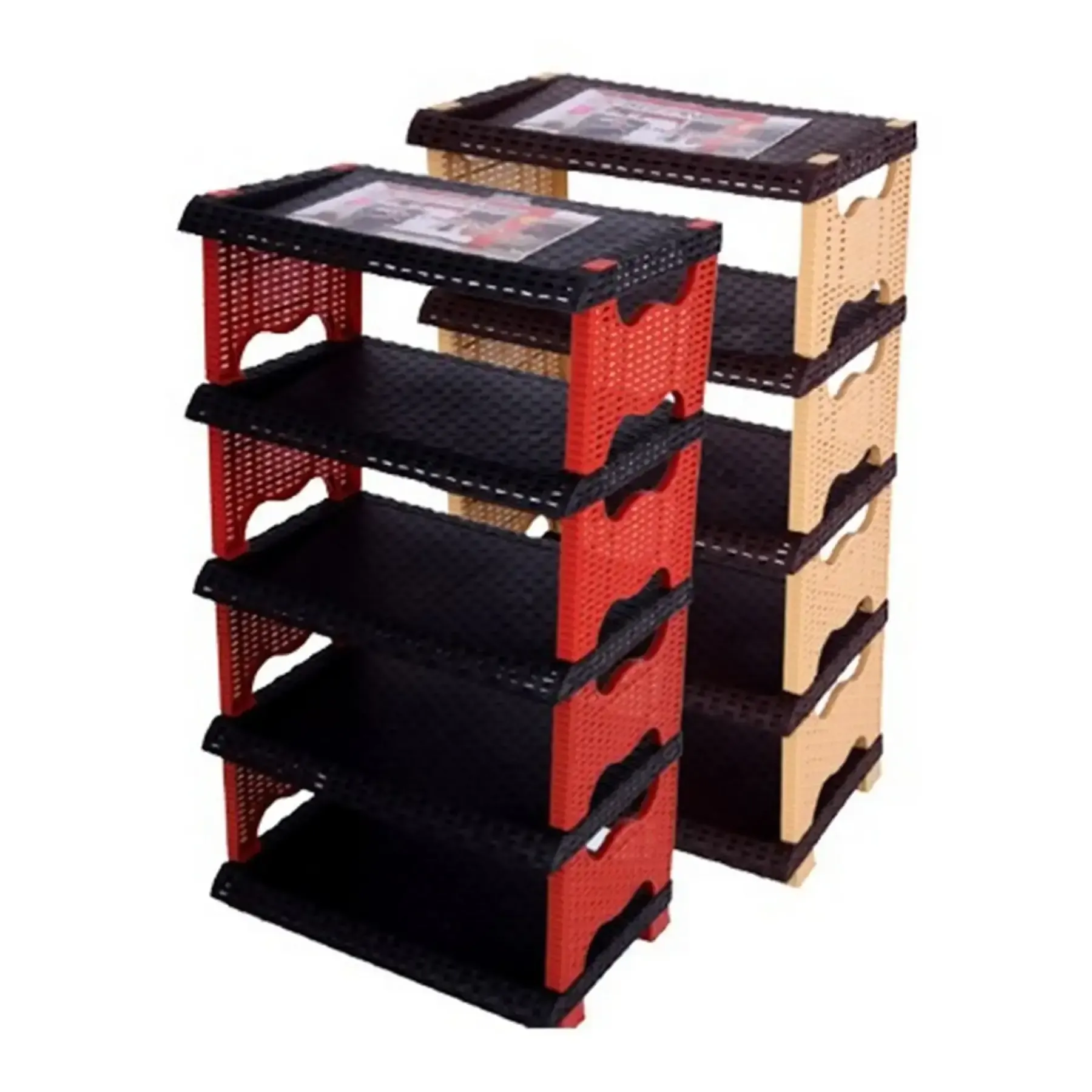 Porte chaussures rotin