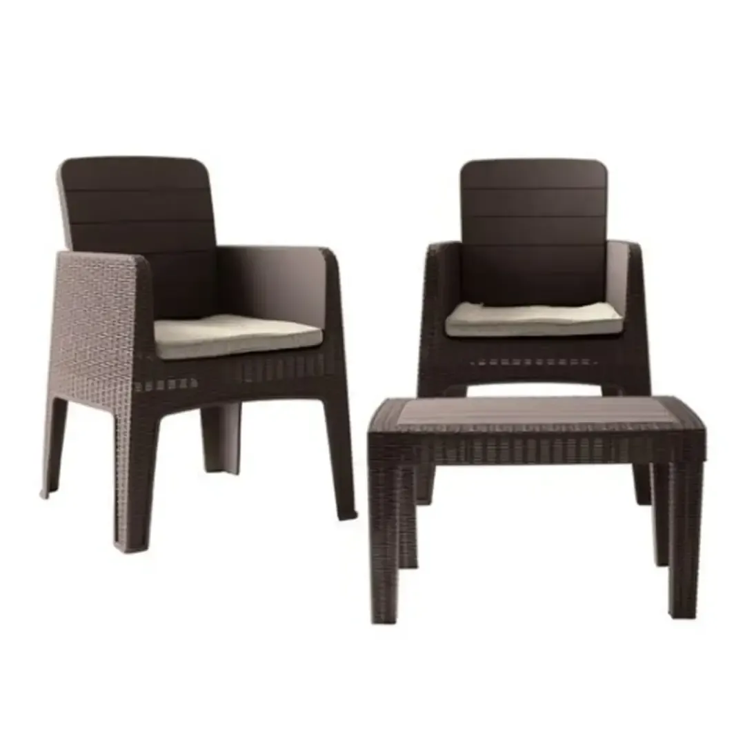 Salon de jardin  Marichel marron