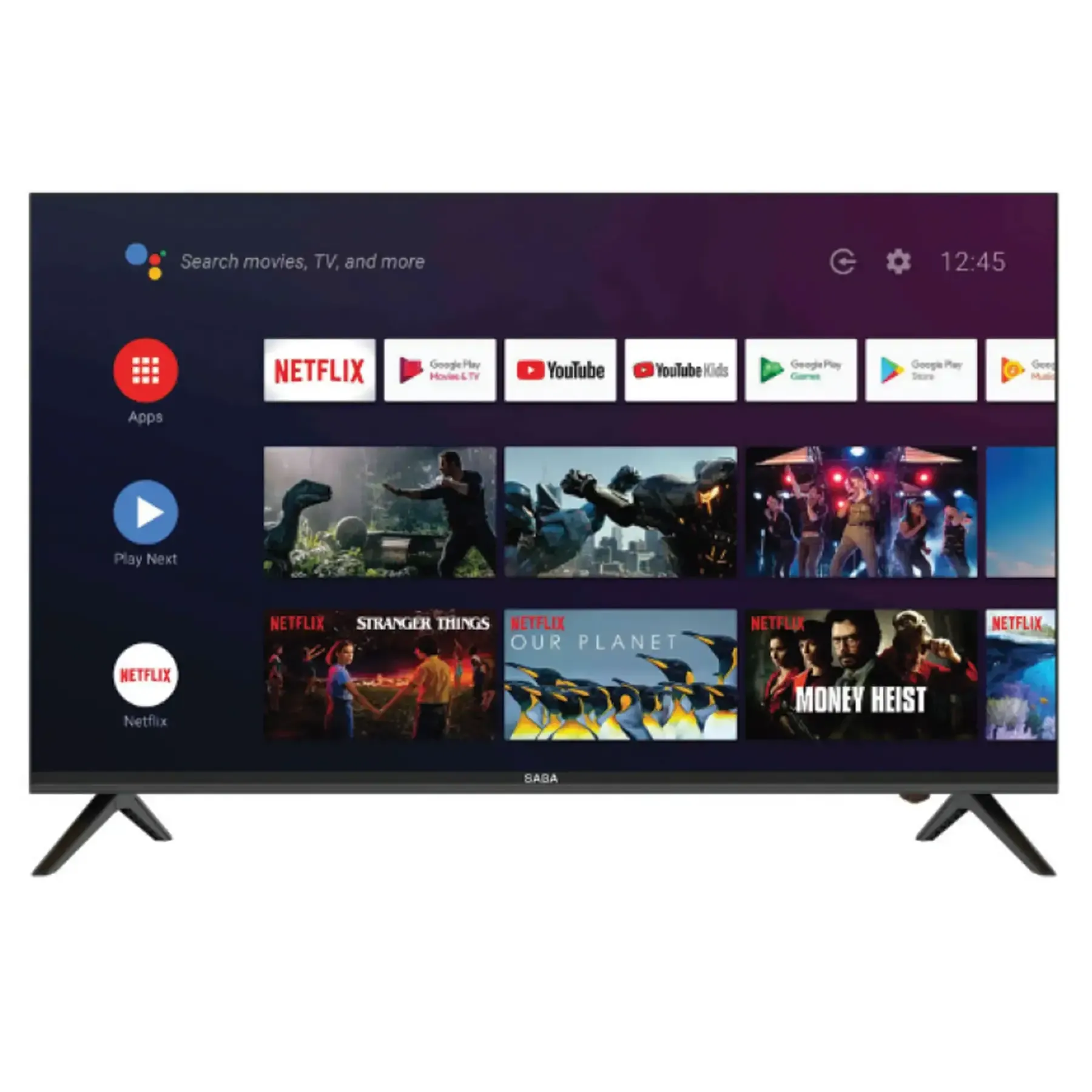 Téléviseur 50" LED UHD 4K Smart noir