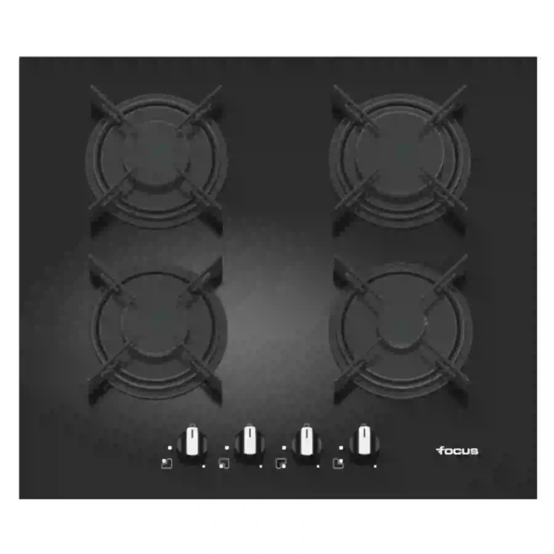 Plaque de cuisson Focus 4 feux noir - Focus