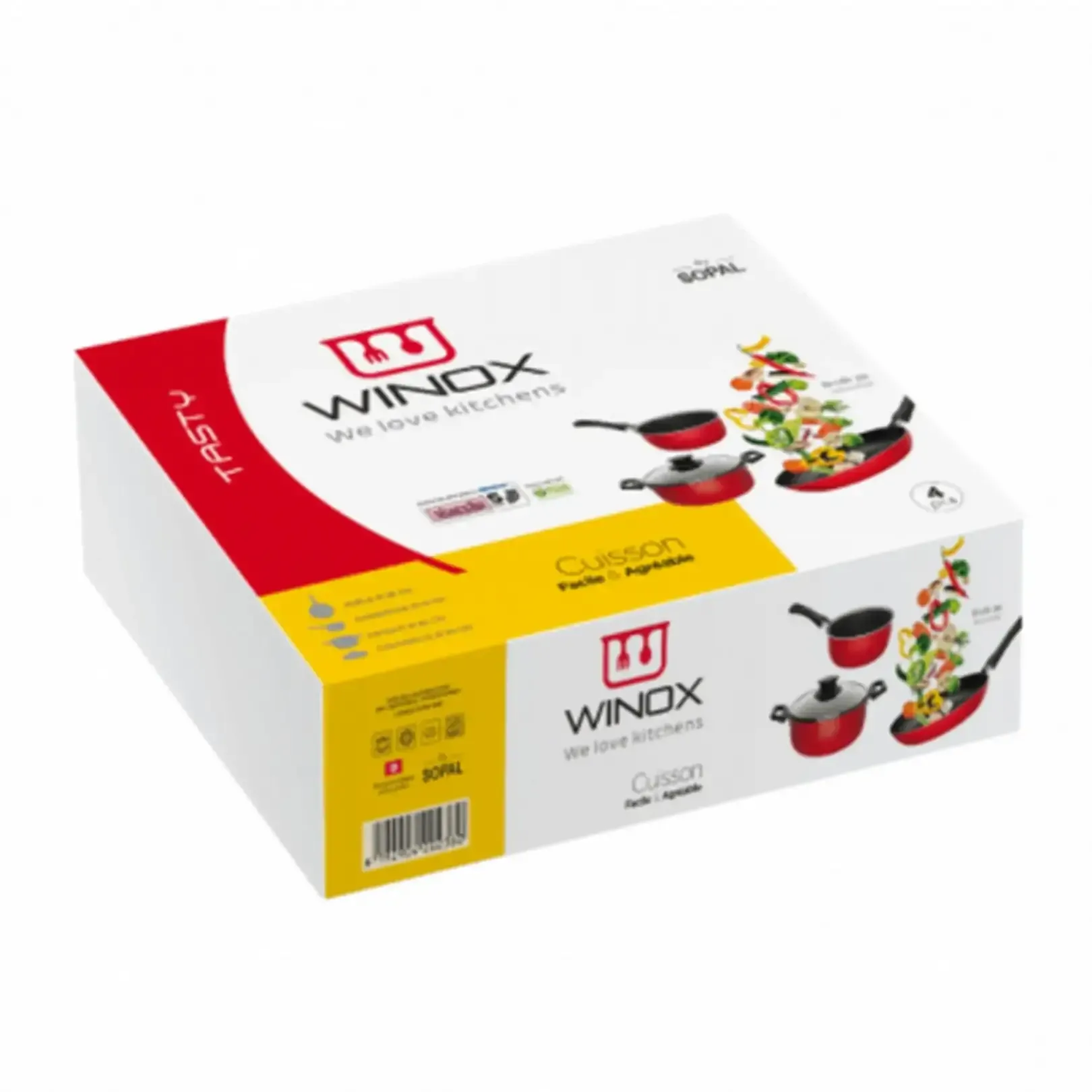 Batterie de cuisine rouge Tasty