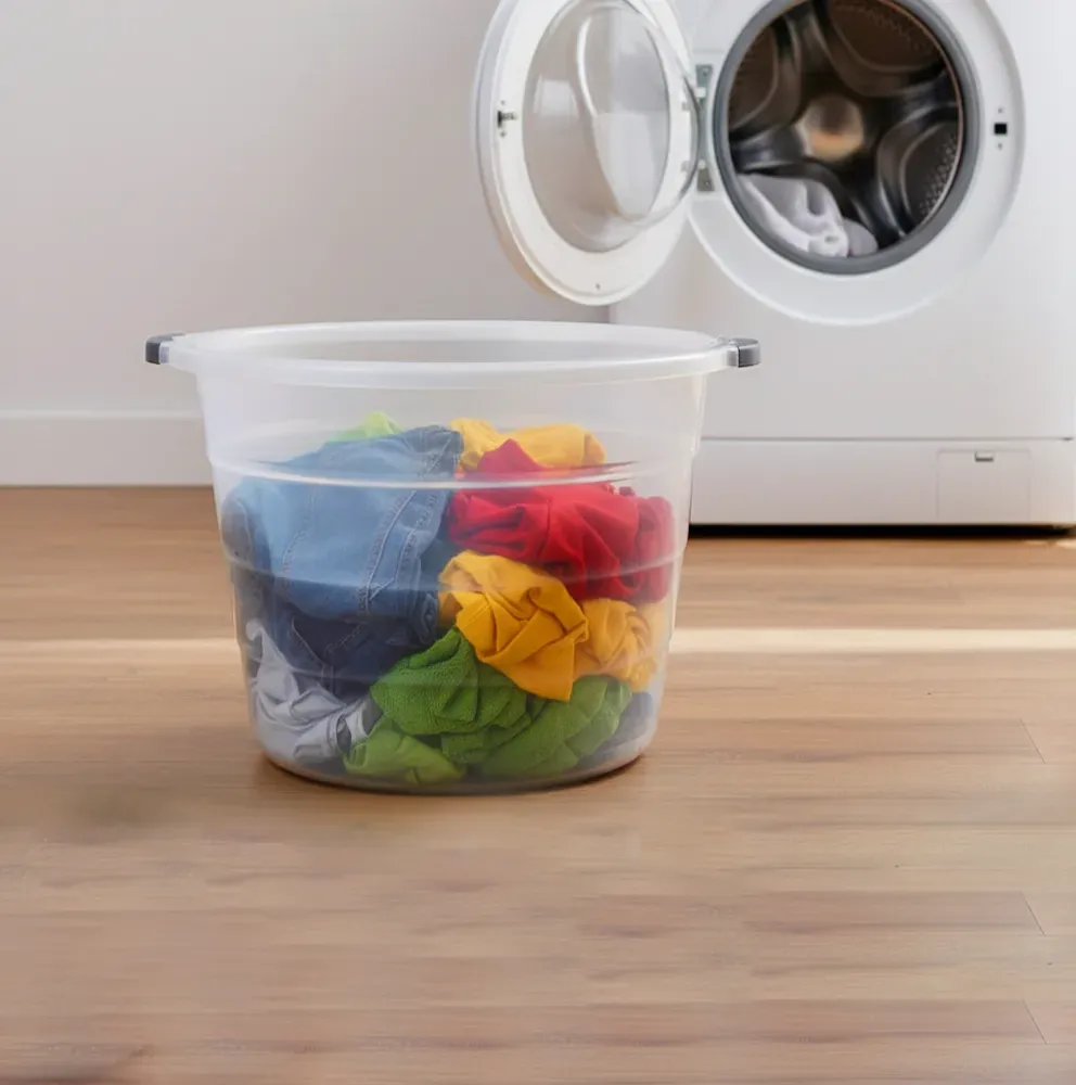 Bassine profonde ronde transparente