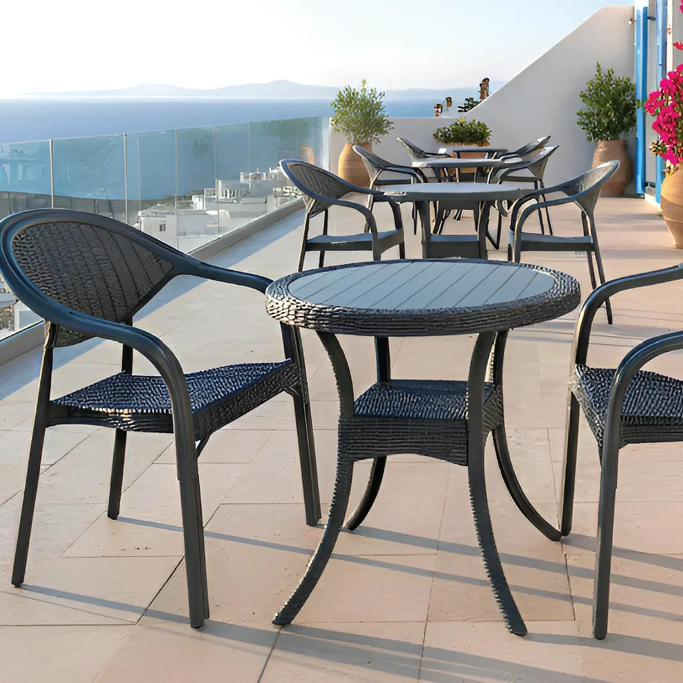 Ensemble de jardin noir chic