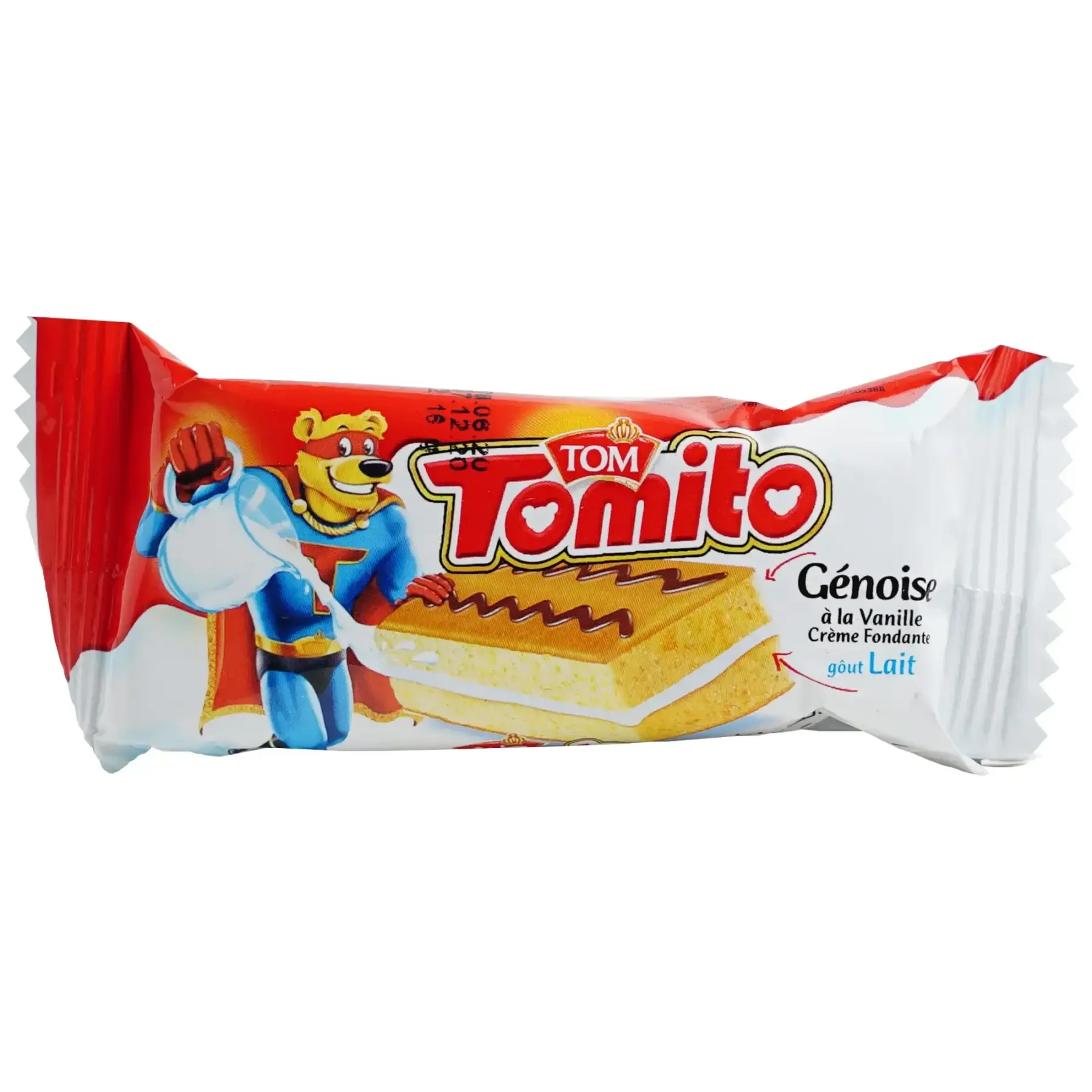 Gâteau Tomito vanille fourré au lait