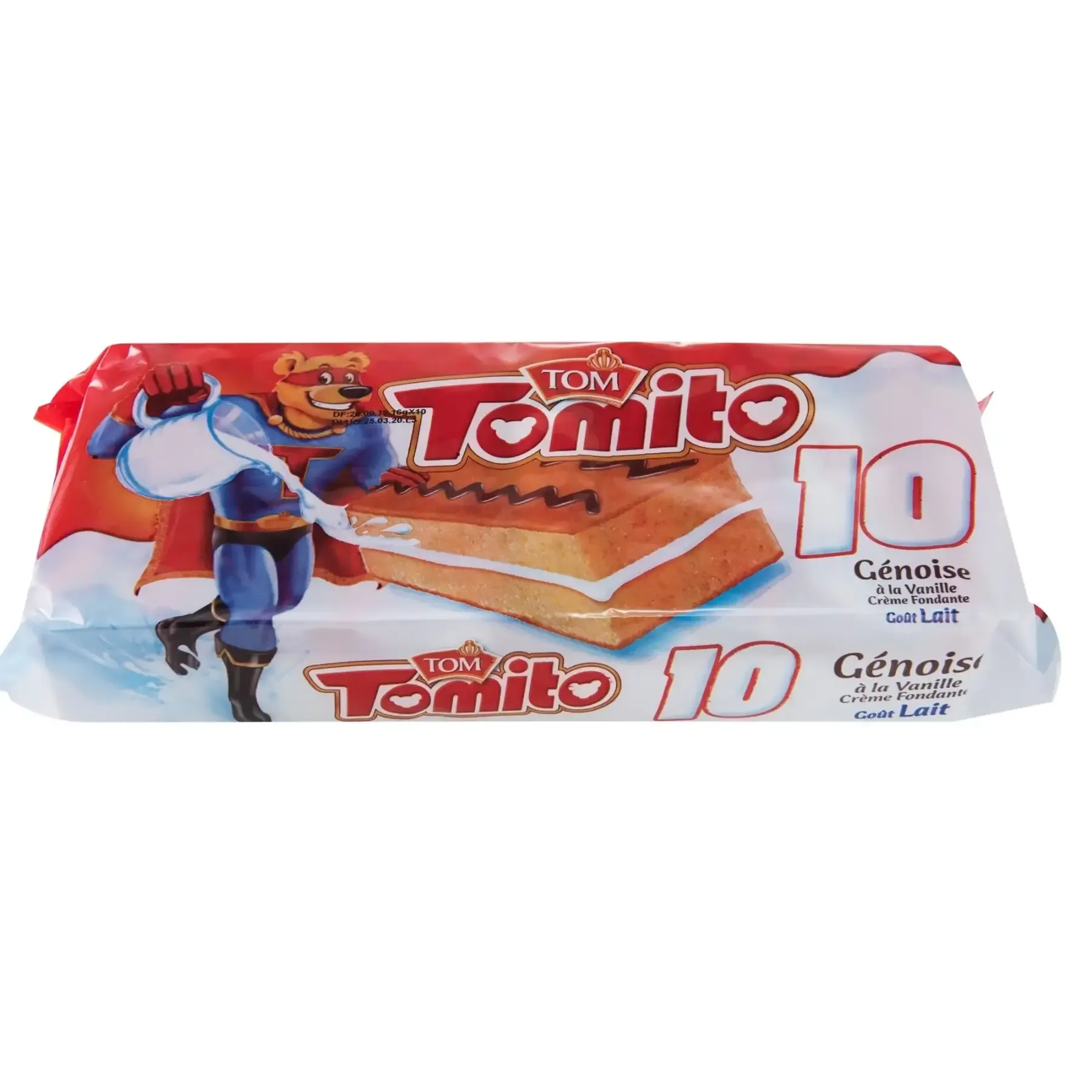 Gâteau Tomito vanille fourré au lait