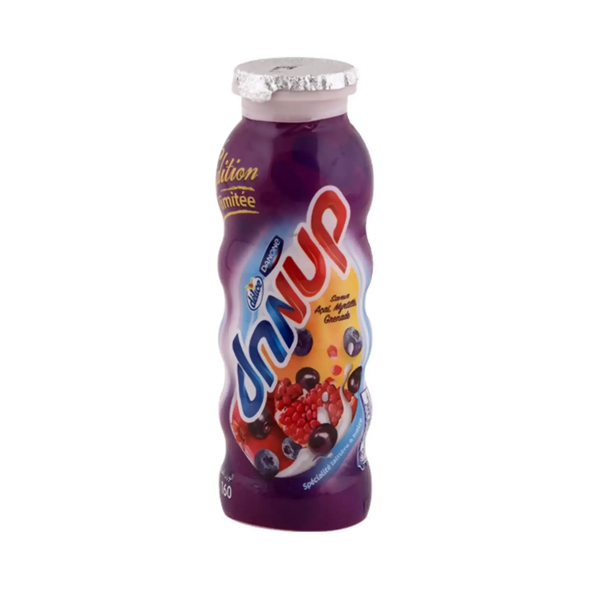 Yaourt à boire Danup açaï, myrtille, grenade