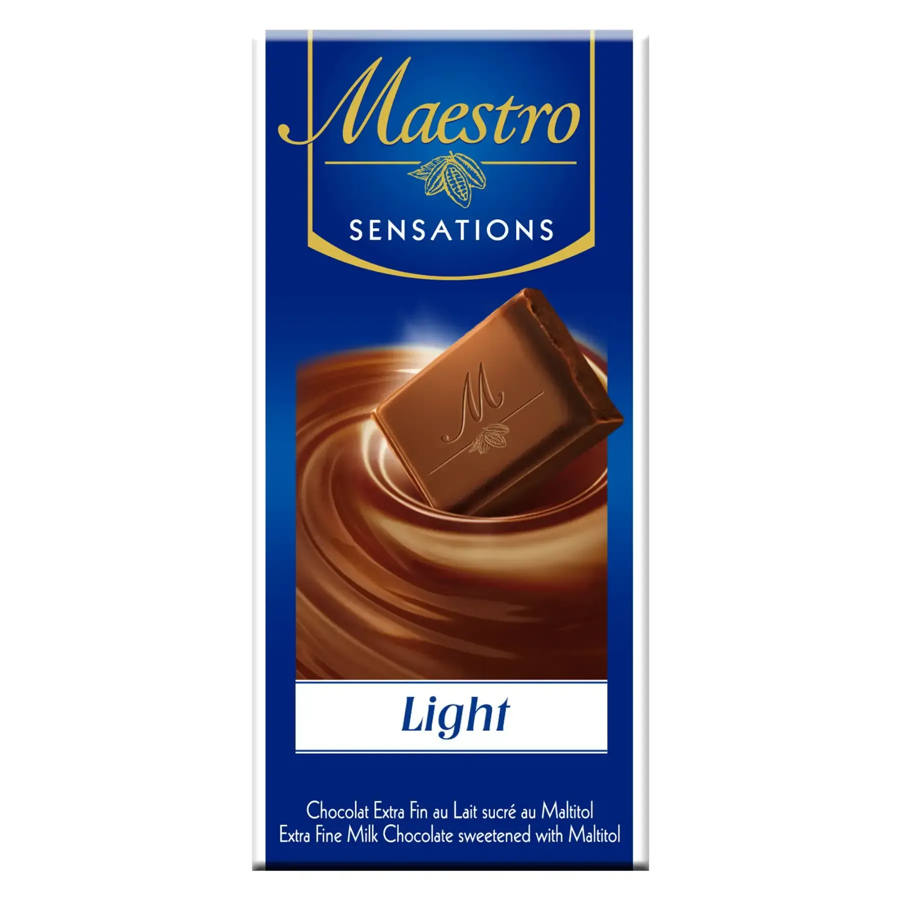 Chocolat extra fin au lait sucré avec du Maltitol 