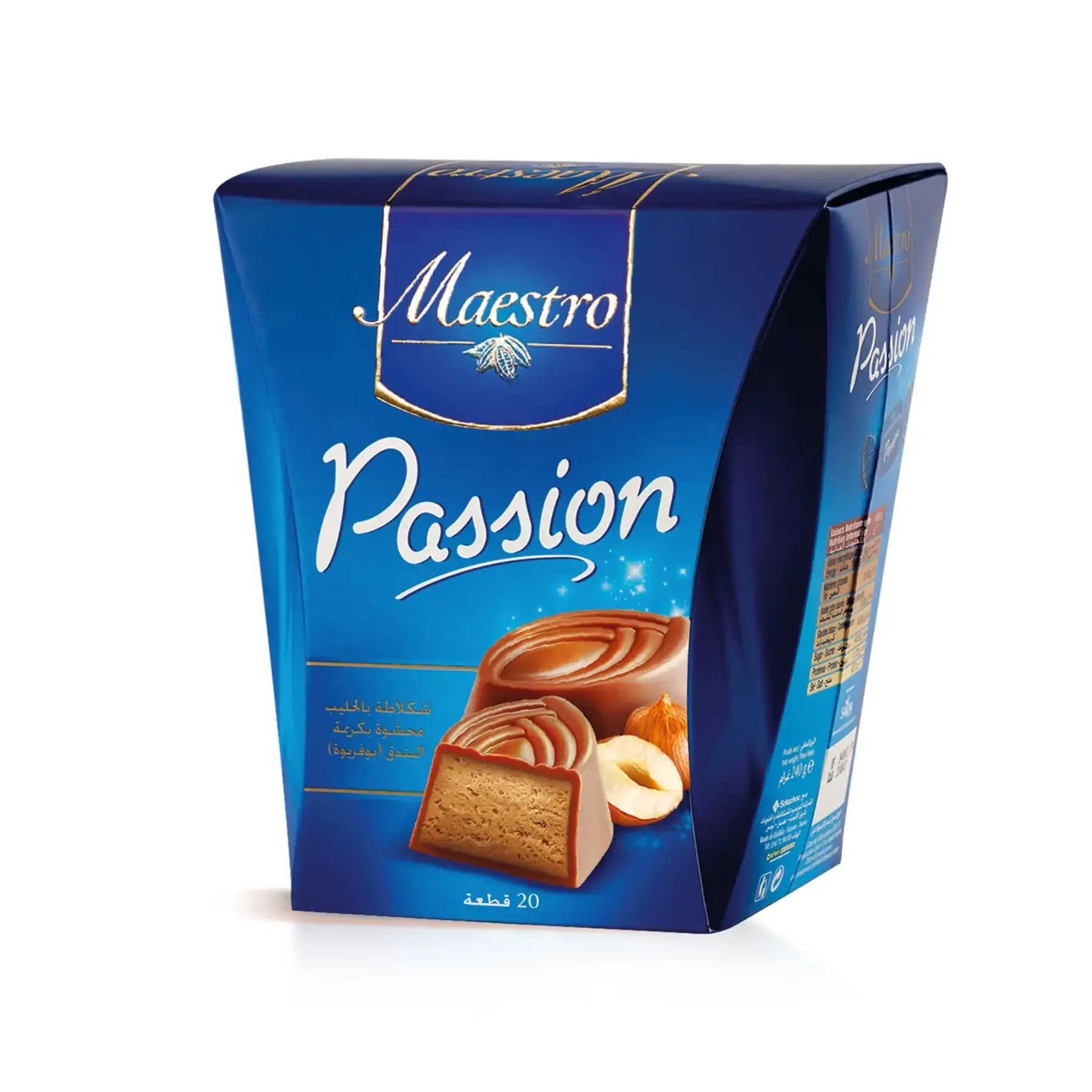 Chocolat Passion lait noisettes