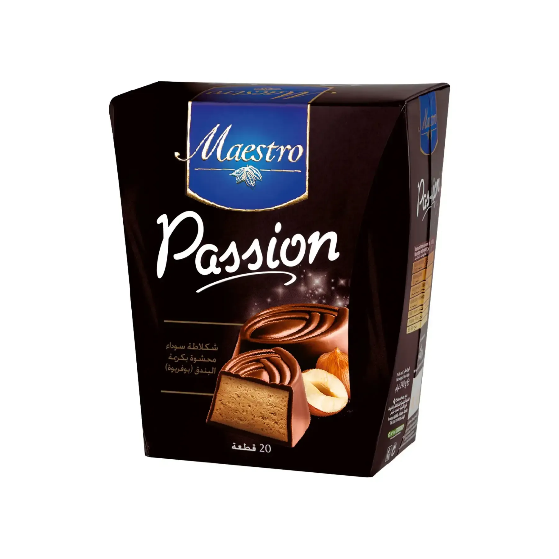 Chocolat Passion Maestro noir noisette
