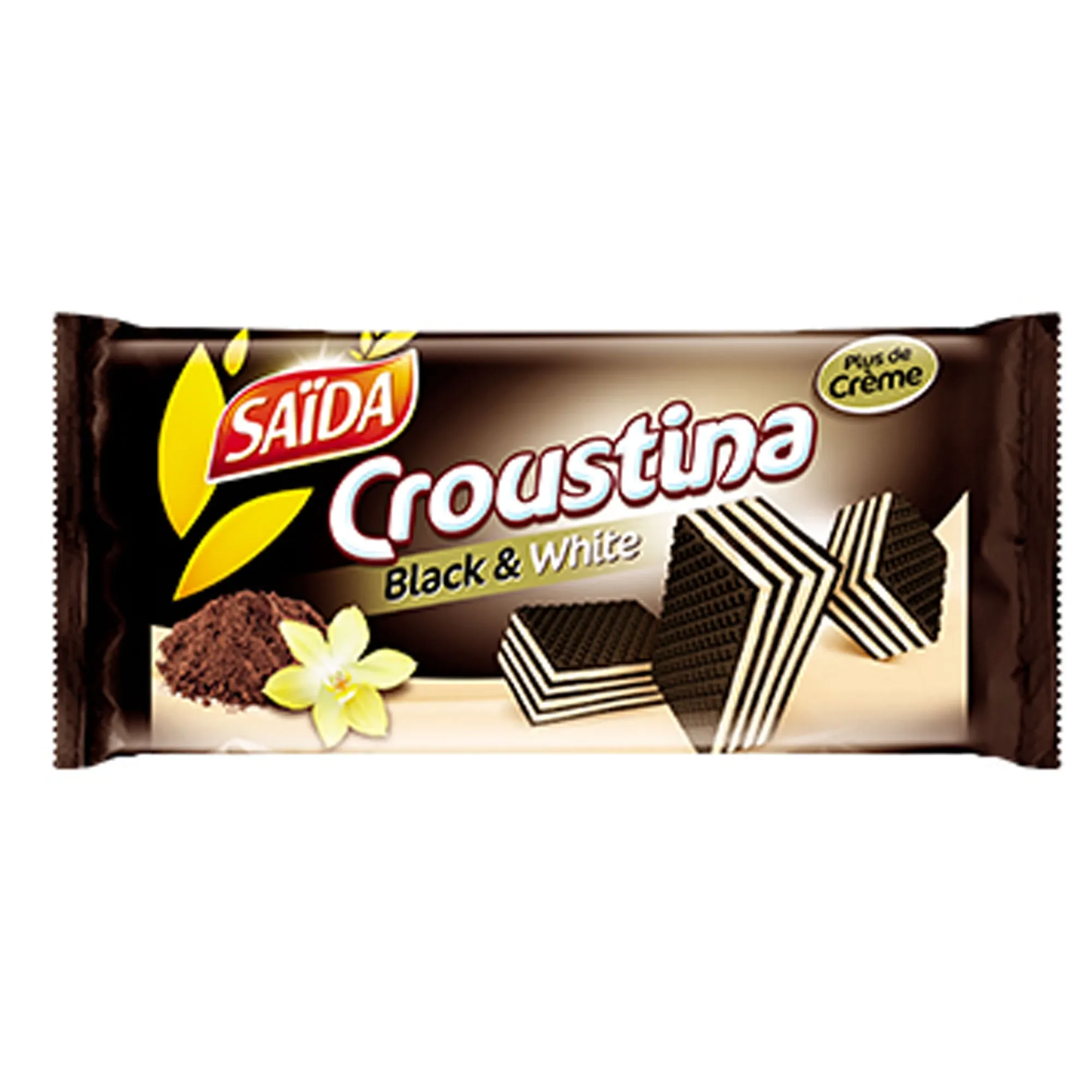 Gaufrette croustina black & white