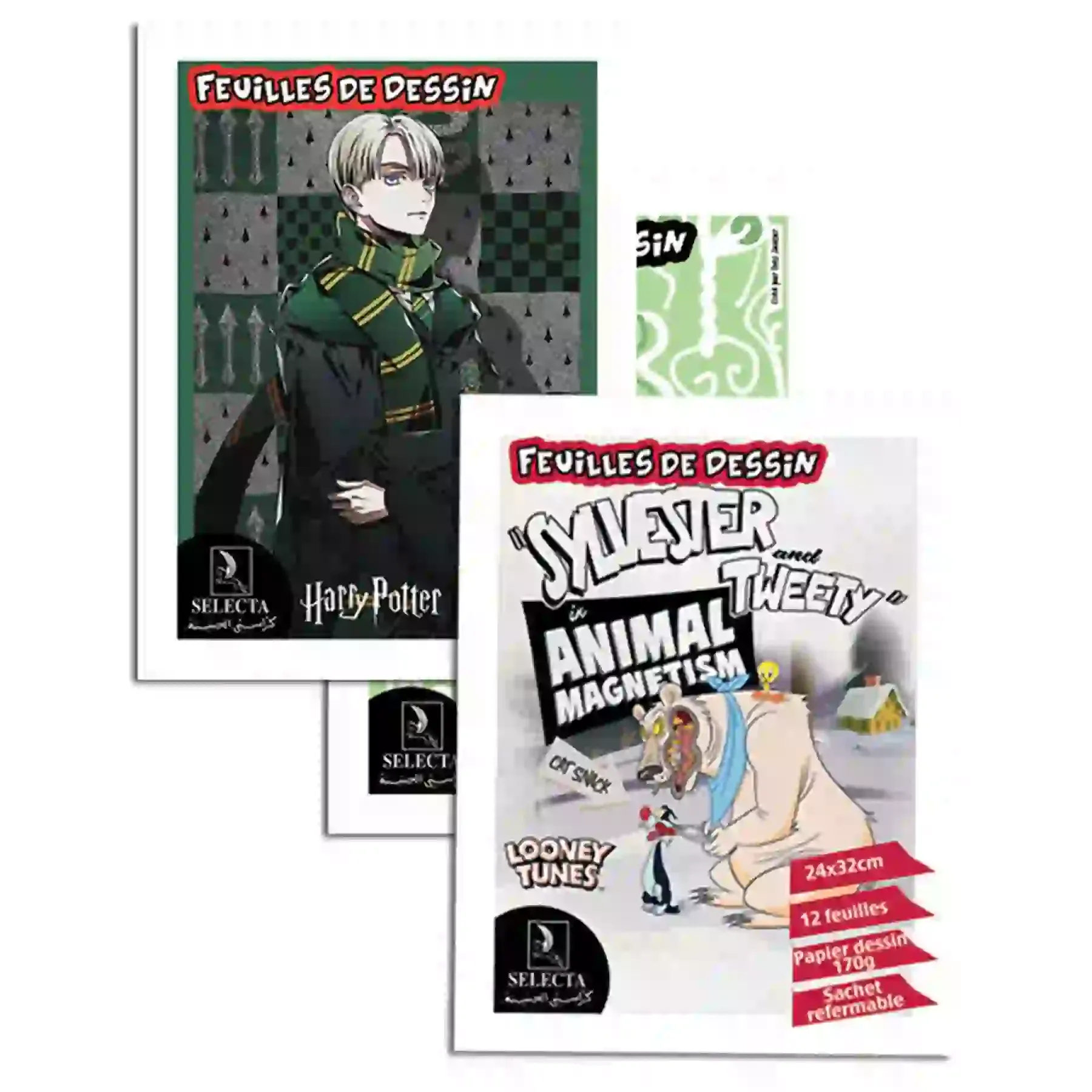 Cahier dessin grand modèle uni 24x32cm