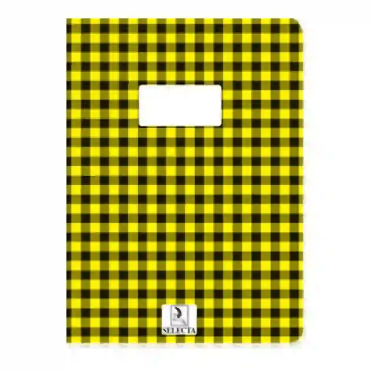 Cahier 17x22cm polypro carreaux jaunes