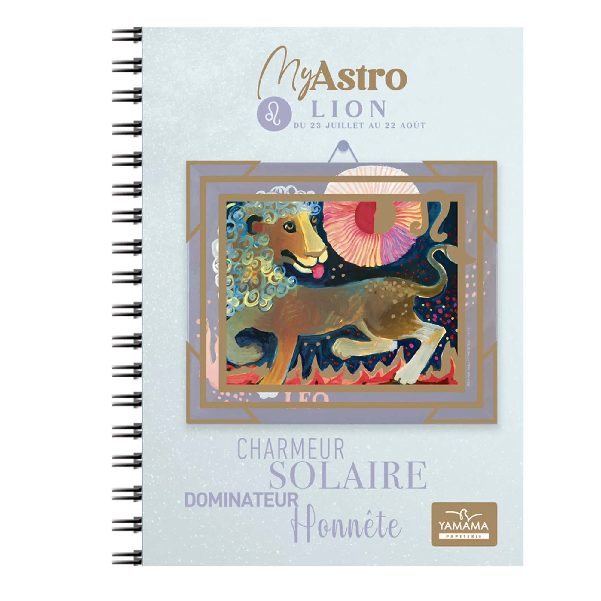 Cahier wiro A4 horoscope : Lion - 200 pages