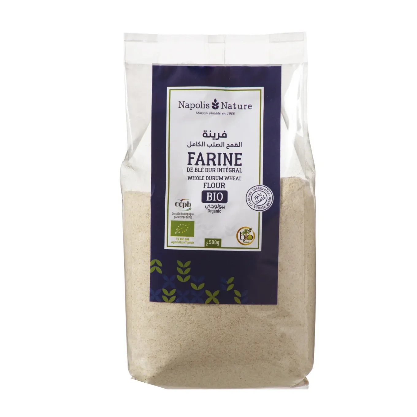 Farine de blé dur intégral bio