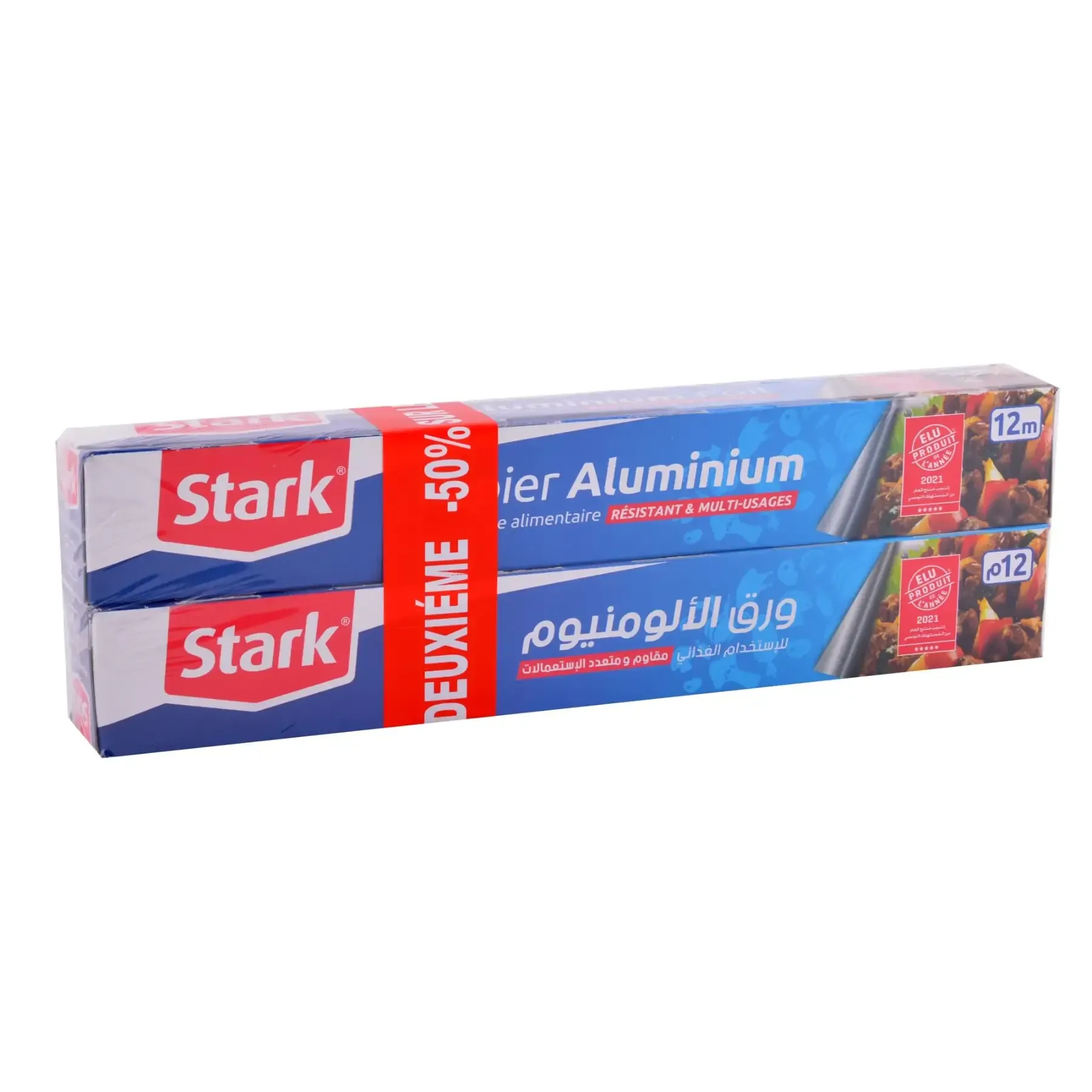 Lot de 2 rouleaux papier aluminium-50% sur le 2ème