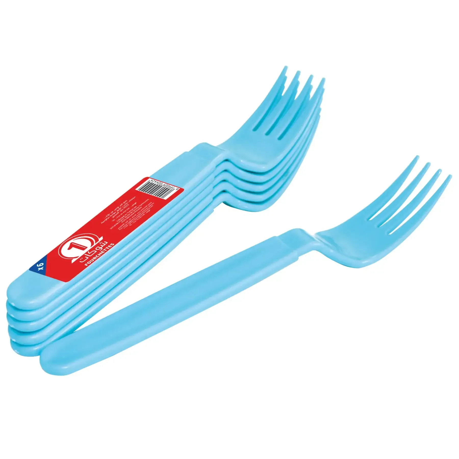 Lot de 6 fourchettes en plastique