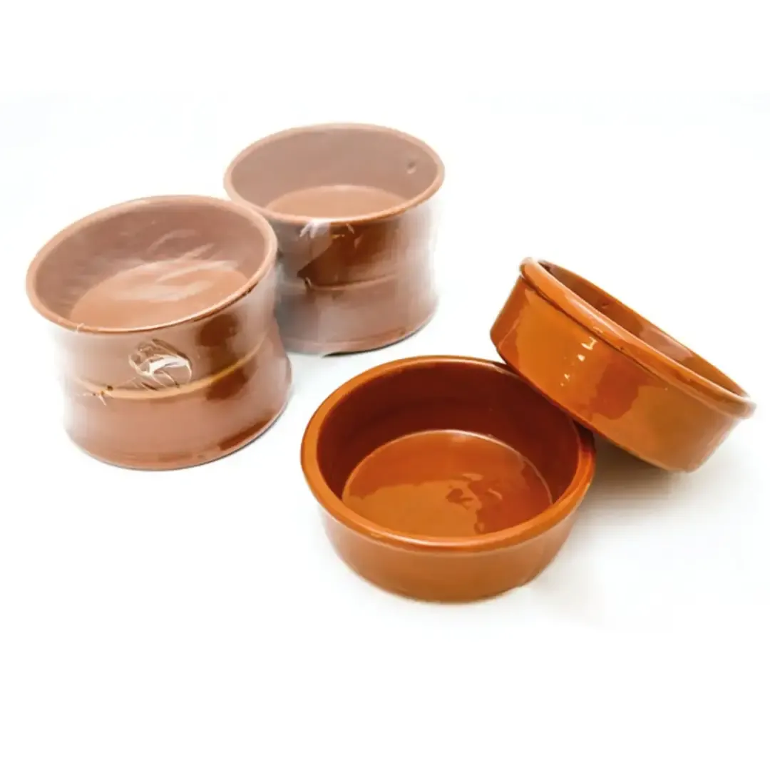 Lot de 4 plats à lasagne ø13cm en céramique AMAMOU