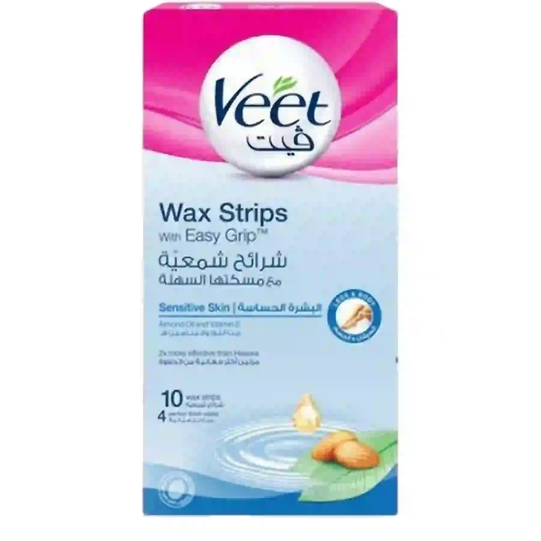 Bandes de cire dépilatoire peaux sensibles