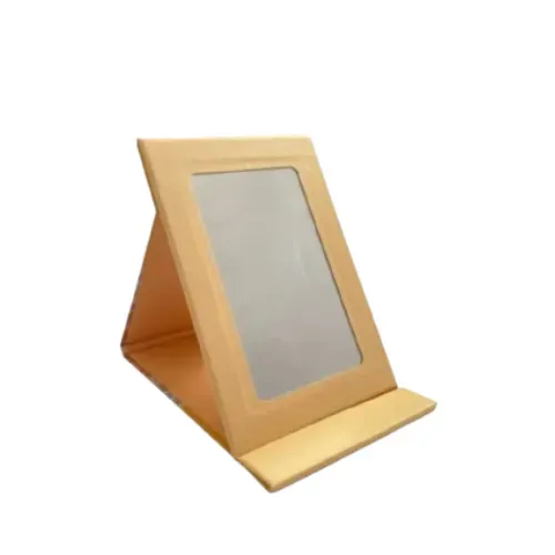 Miroir de table pliable en carton
