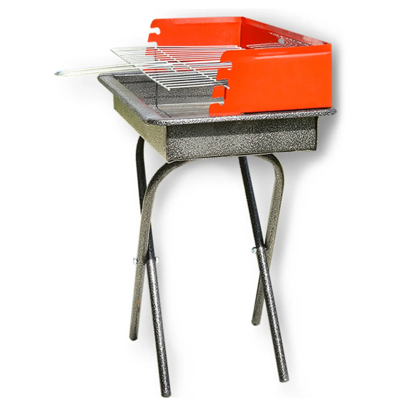 Barbecue à charbon de bois avec support pliable