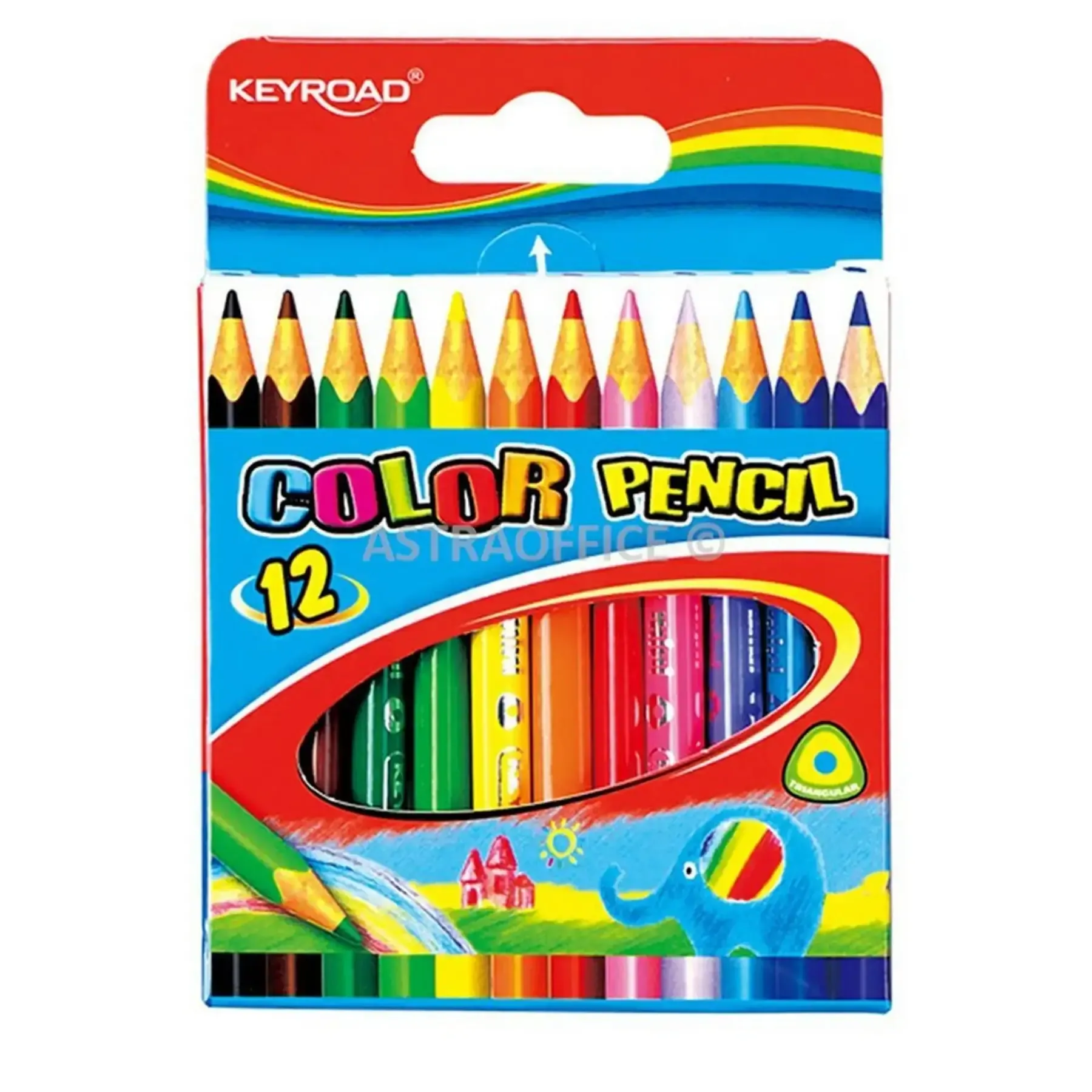 Blister de 12 crayons de couleur