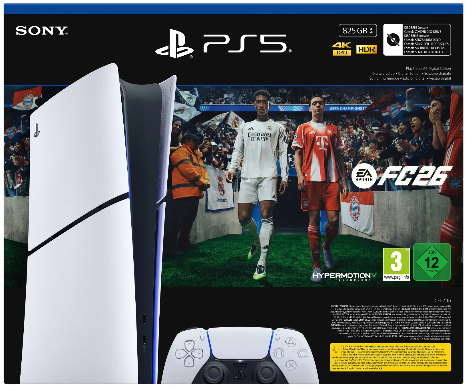 PlayStation 5 Digital Edition & EA Sports FC 26 Bundle 825 GB