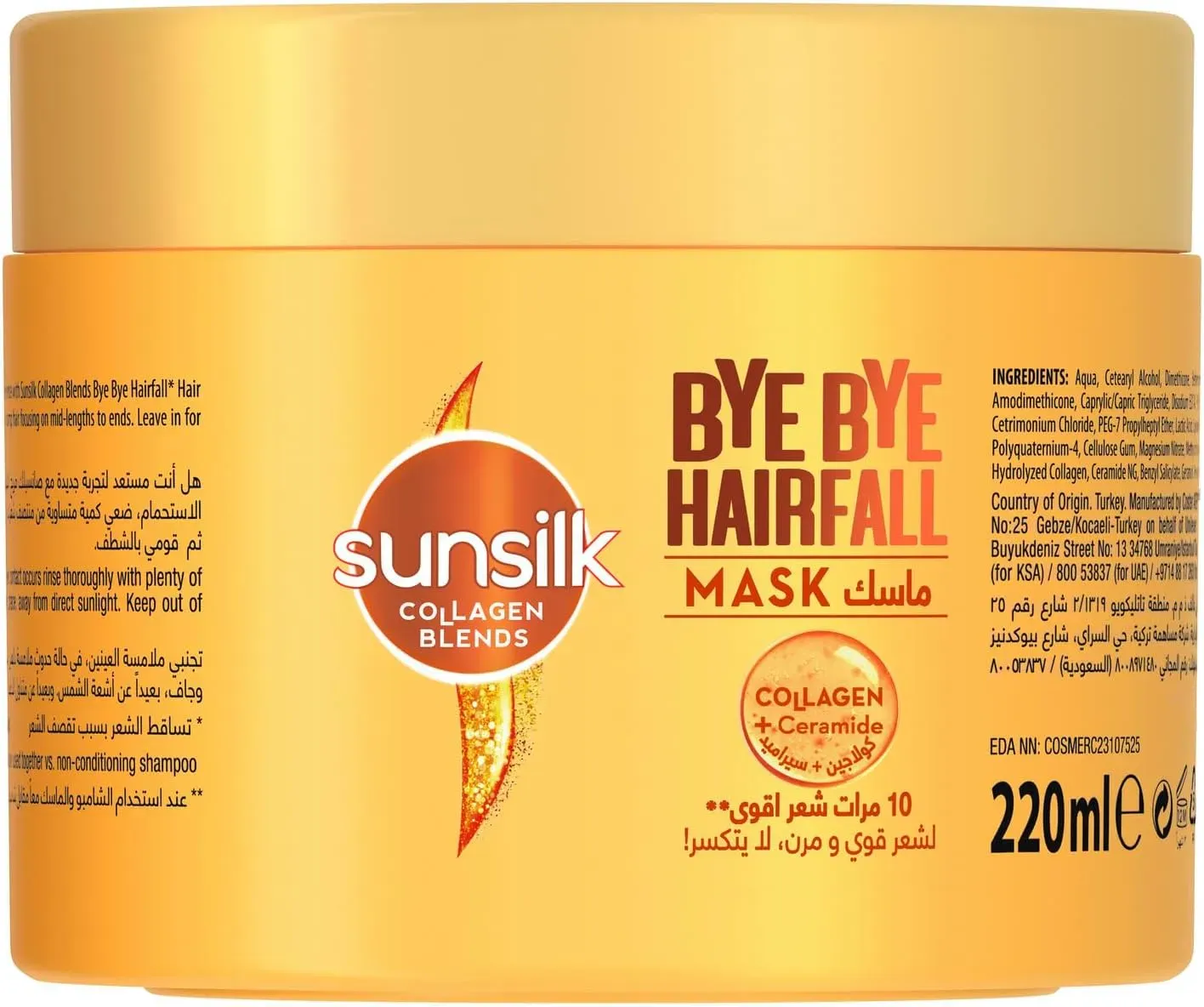 Masque capillaire sans sulphate bye bye Hairfall