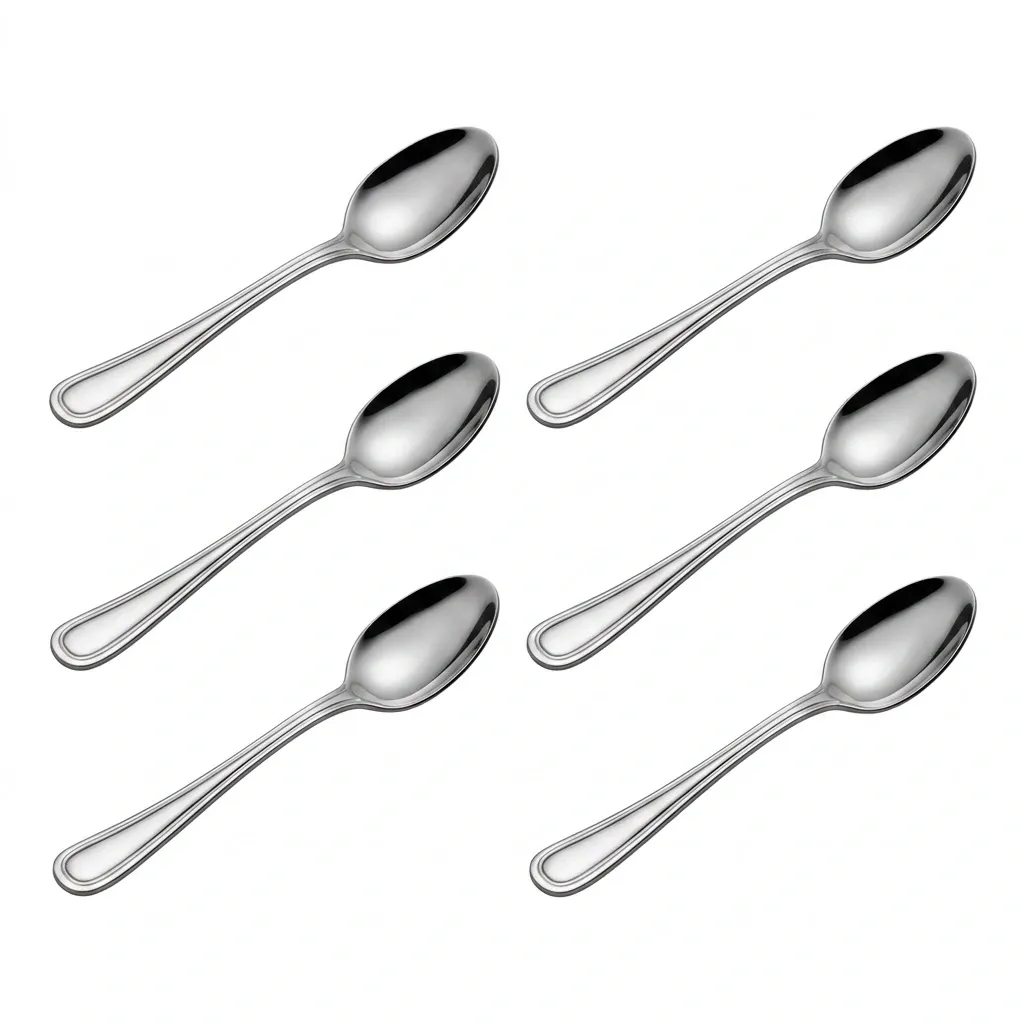 Le lot de 6 cuilléres à cafe