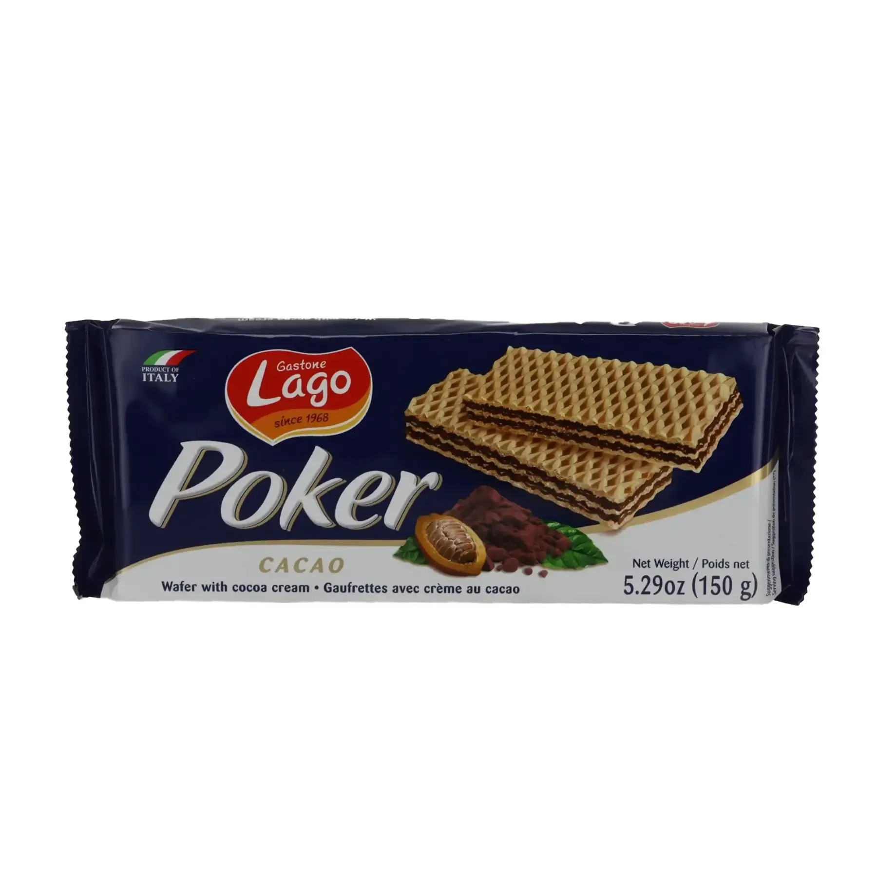 Gaufrettes Poker cacao