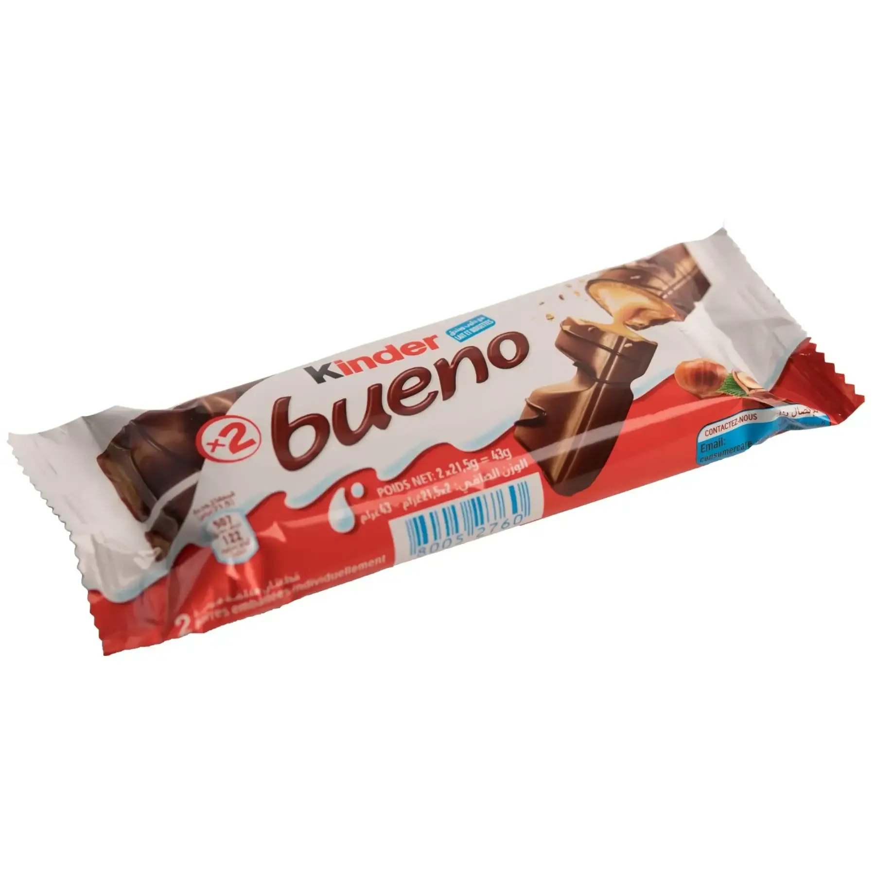 Gaufrettes enrobées de chocolat Bueno