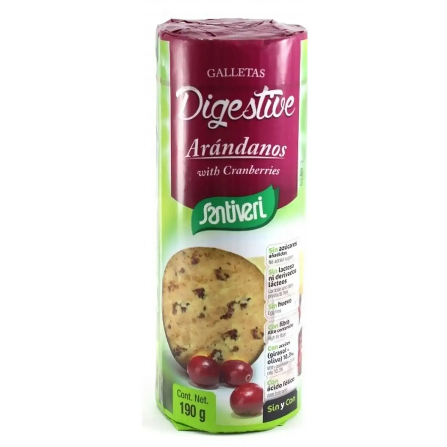 Biscuits digestifs aux canneberges sans sucre