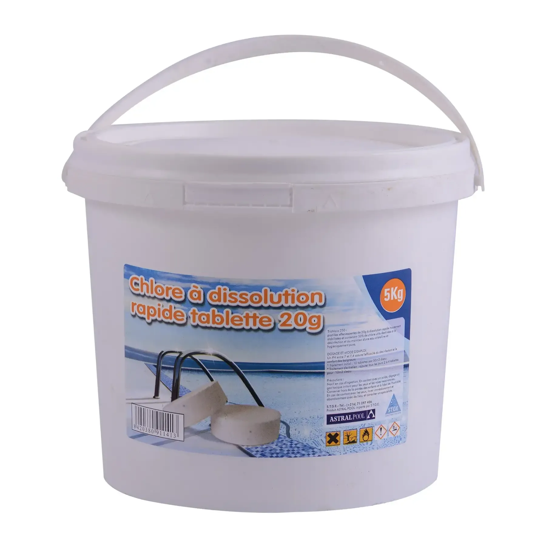 Chlore à dissolution rapide 5Kg