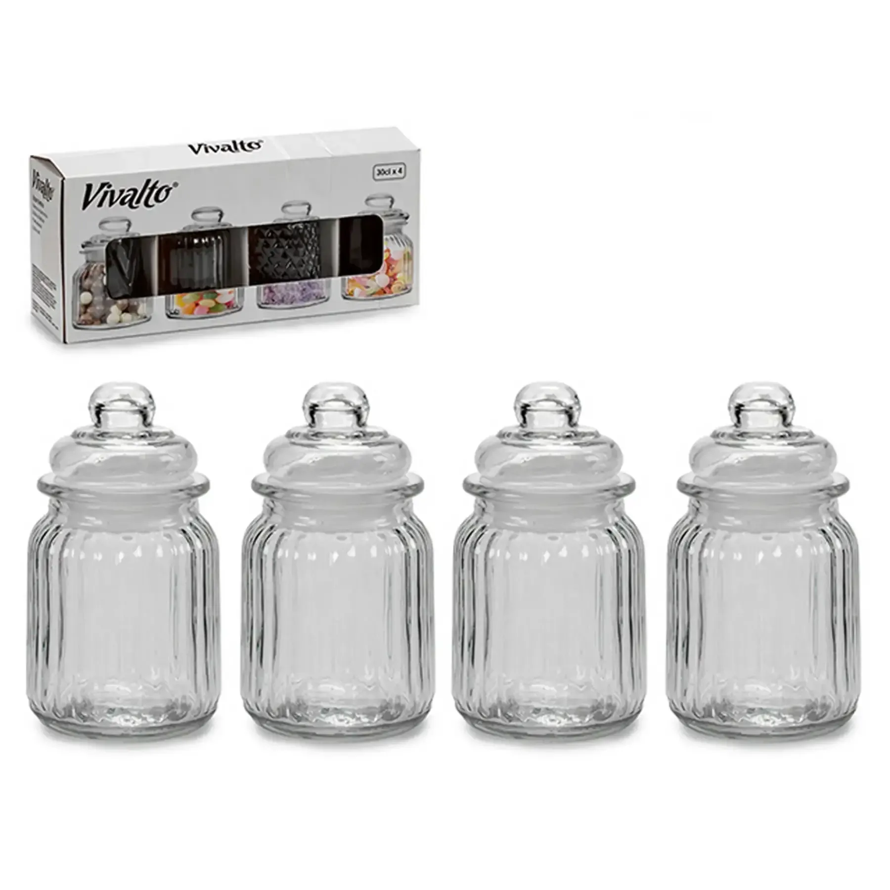 Set de 4 pots à épices