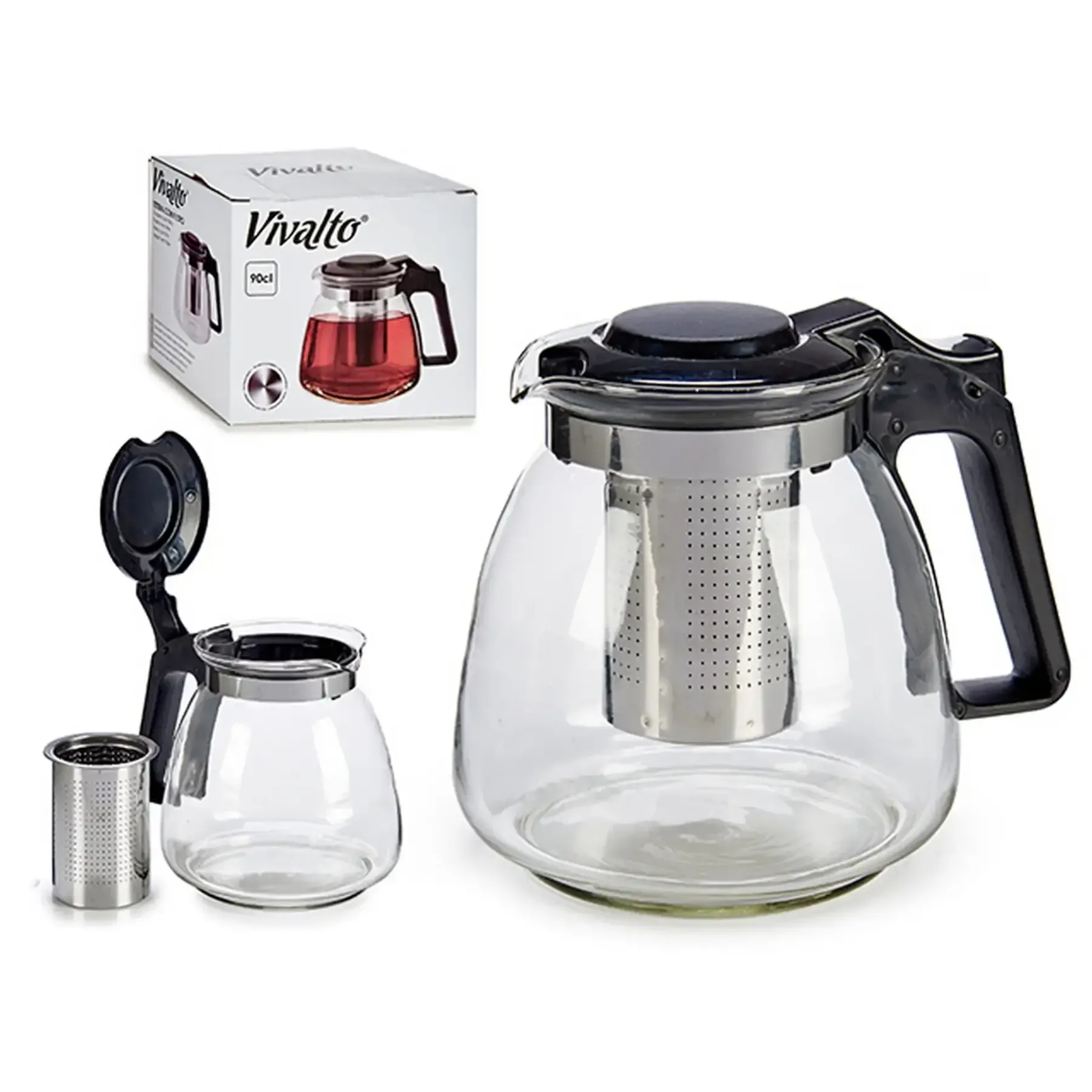 Théière en verre 900 ml