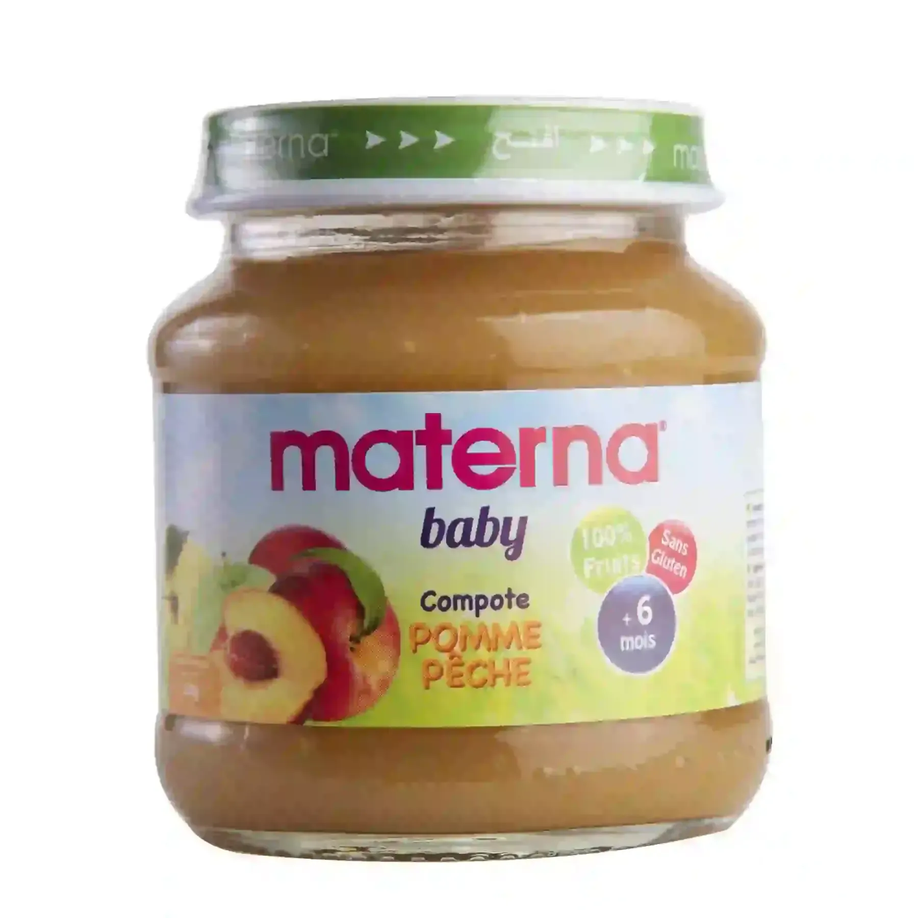 Compote pomme pêche