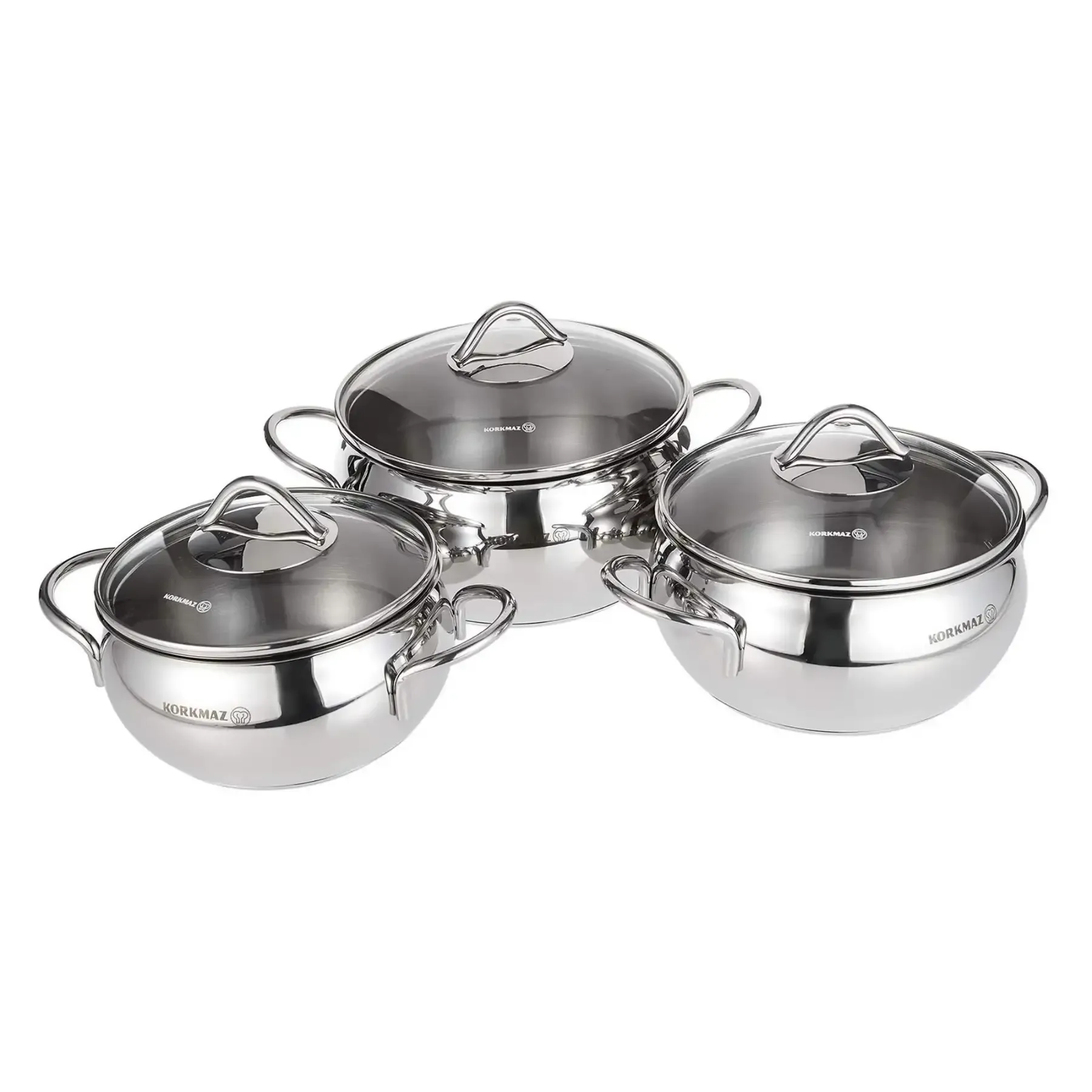 Set de 3 Faitouts Inox 18/10