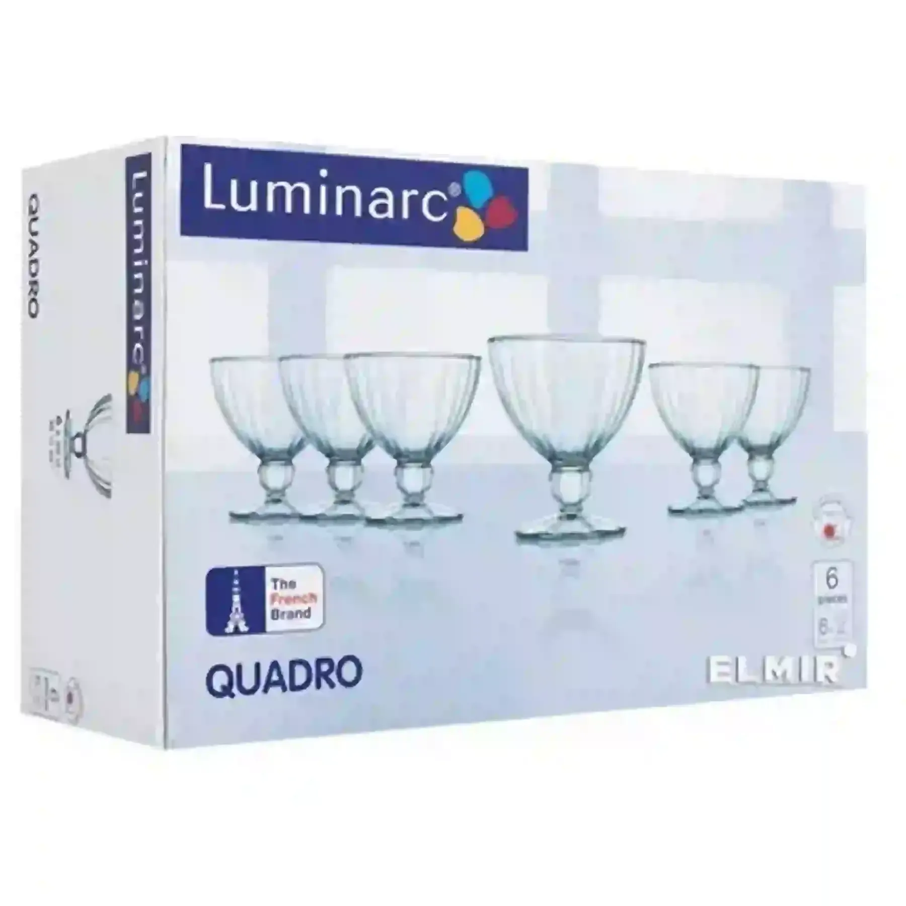 Coffret de 6 coupes à glace Quadro LUMINARC