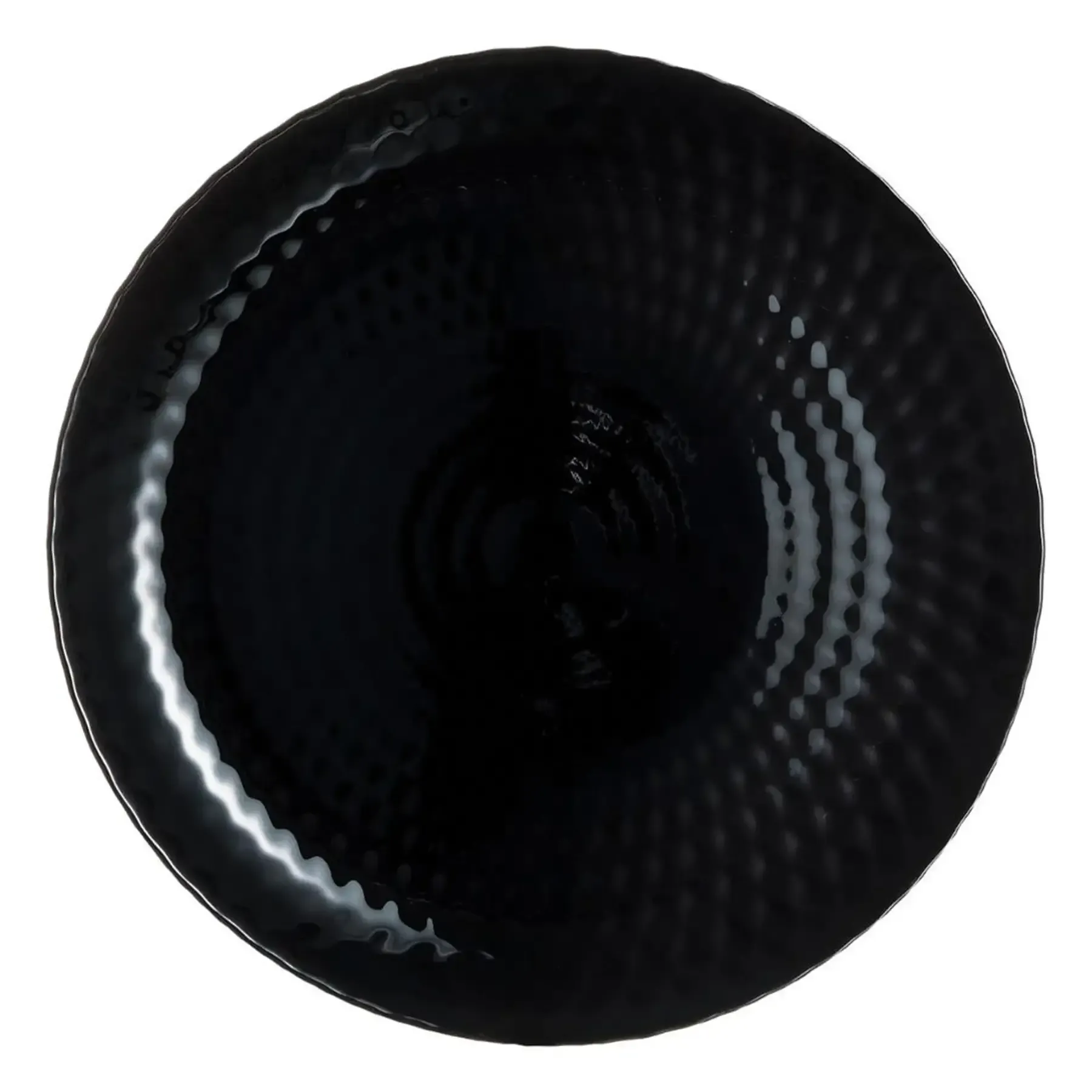 Assiette plate Ø25cm noire Pampille