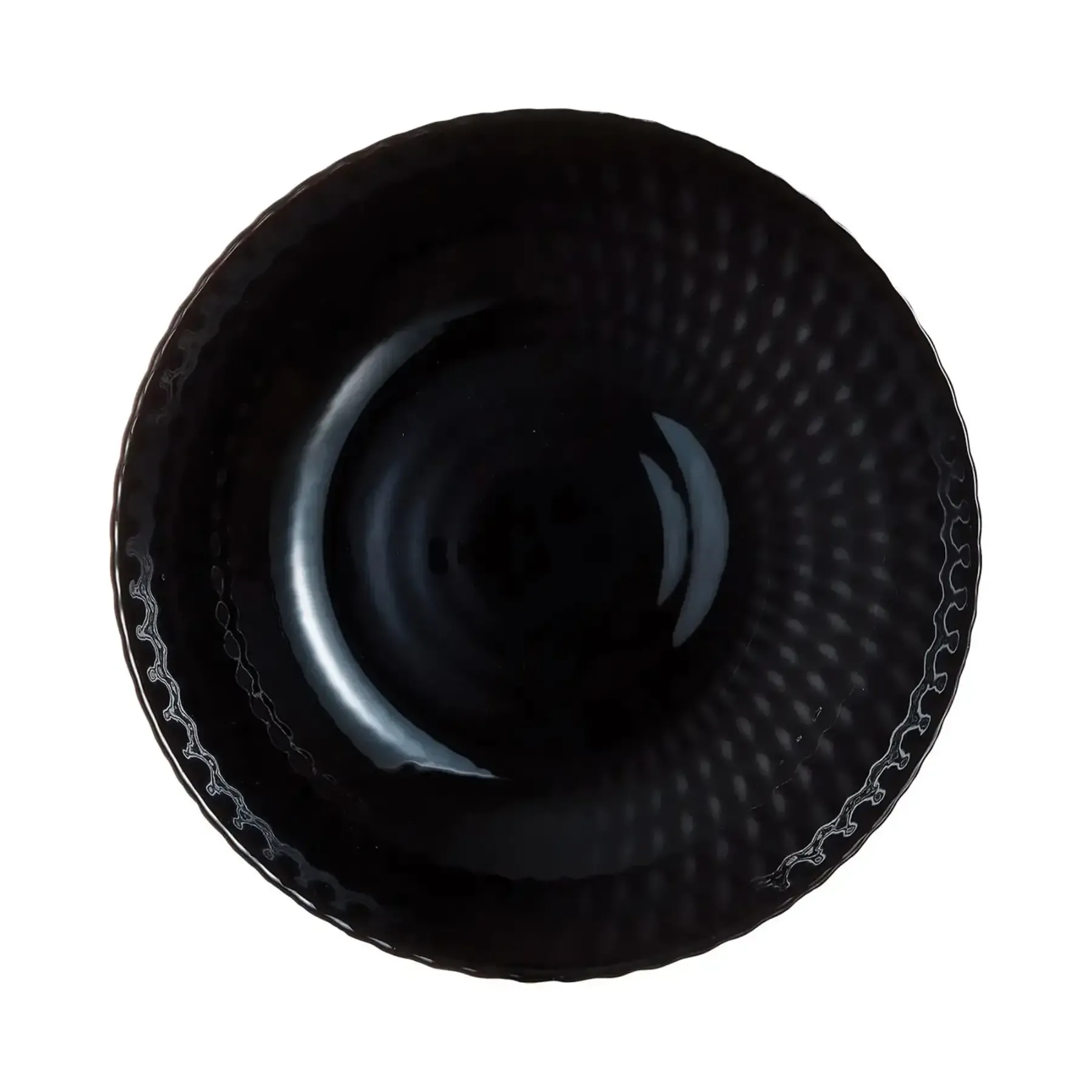 Assiette creuse Ø20cm noire Pampille