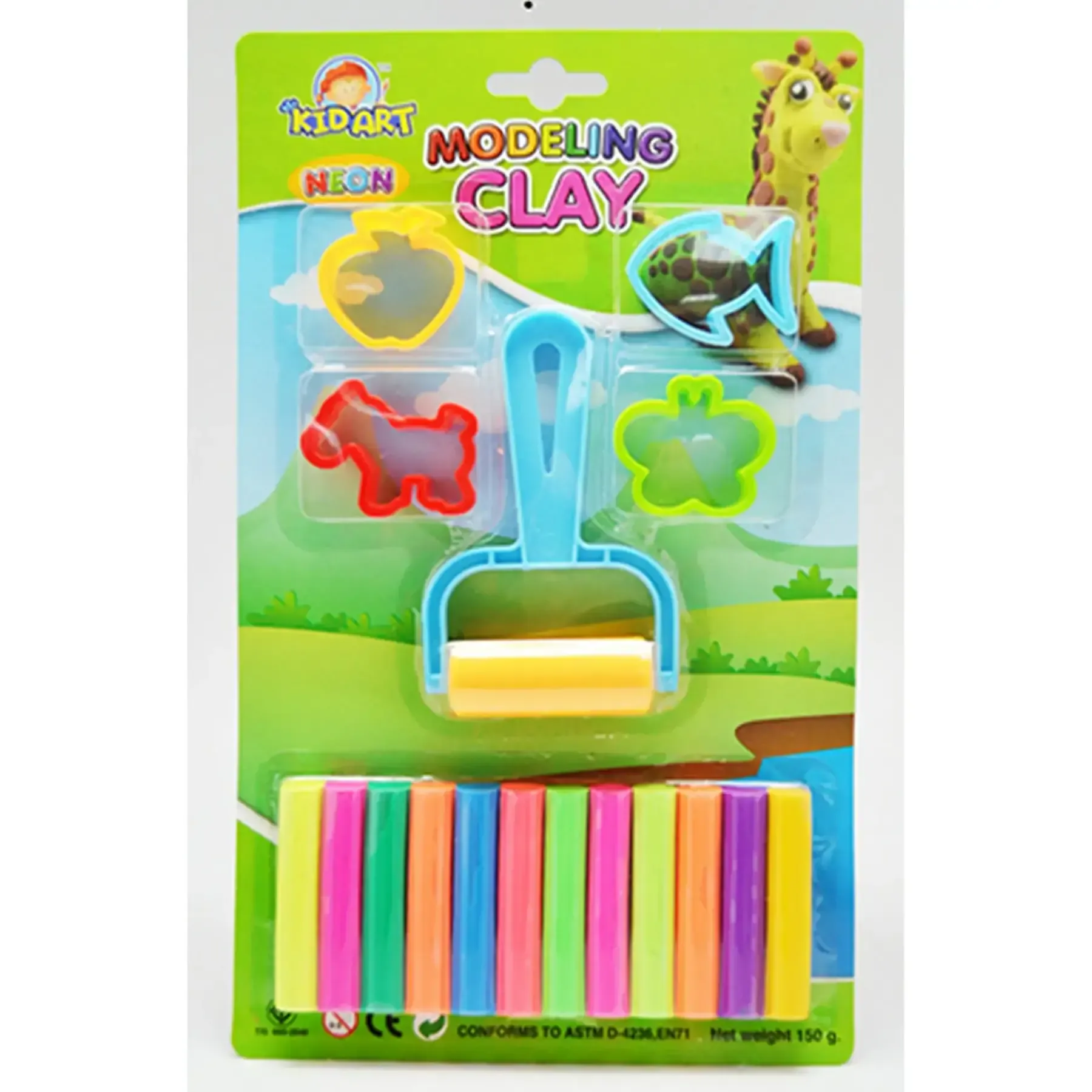 Lot de 12 pâtes à modeler