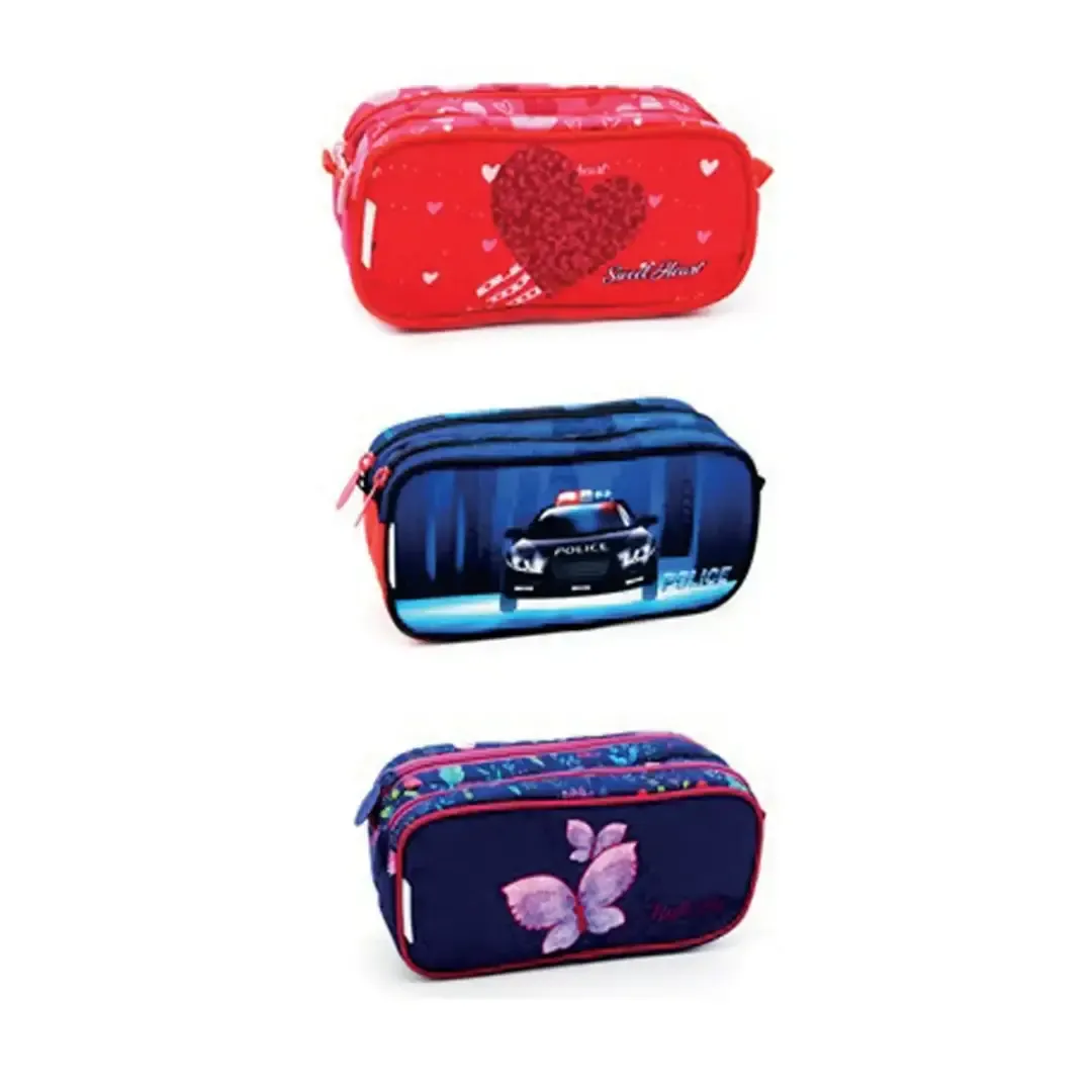Trousse scolaire de 2 zip