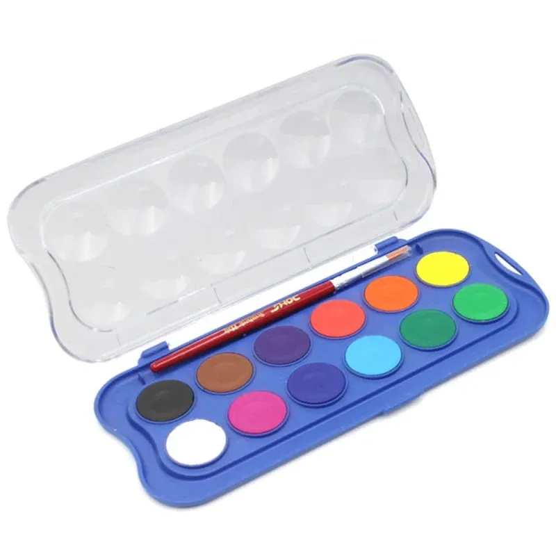 Boite de 12 Pastilles Aquarelles 23mm