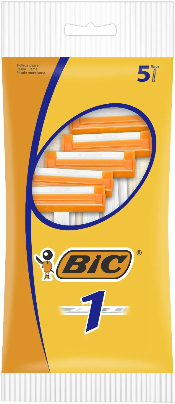 Rasoirs jetables 1 lame classic Blanc