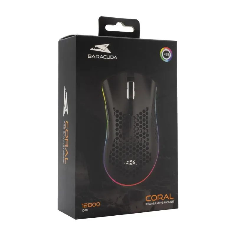 Souris de jeu 12800 dpi Noir