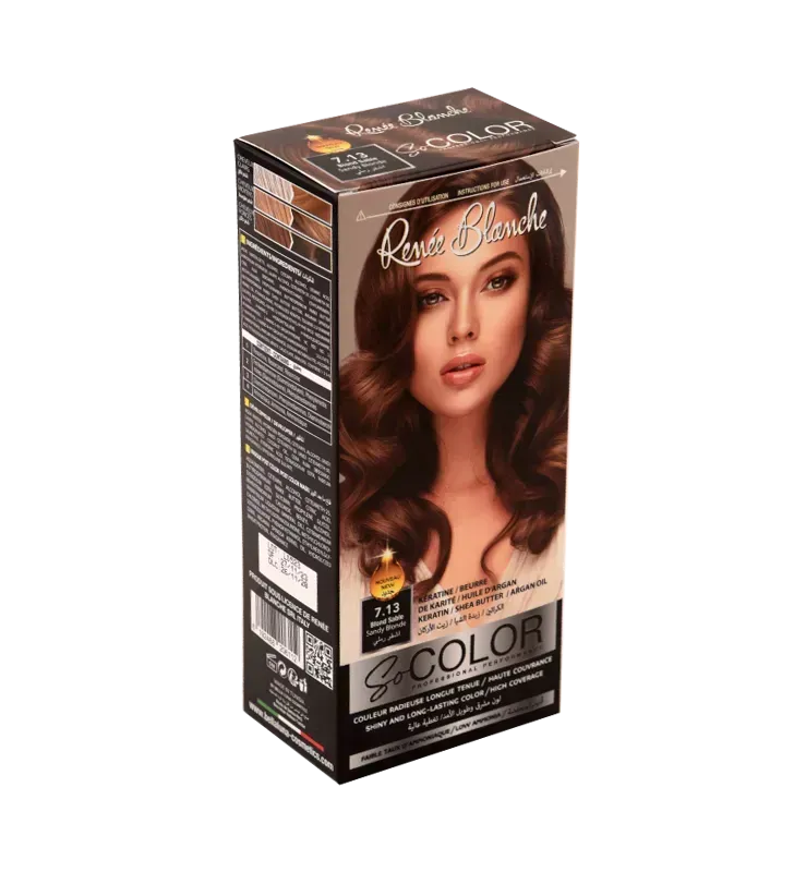 coloration cheveux 7.13