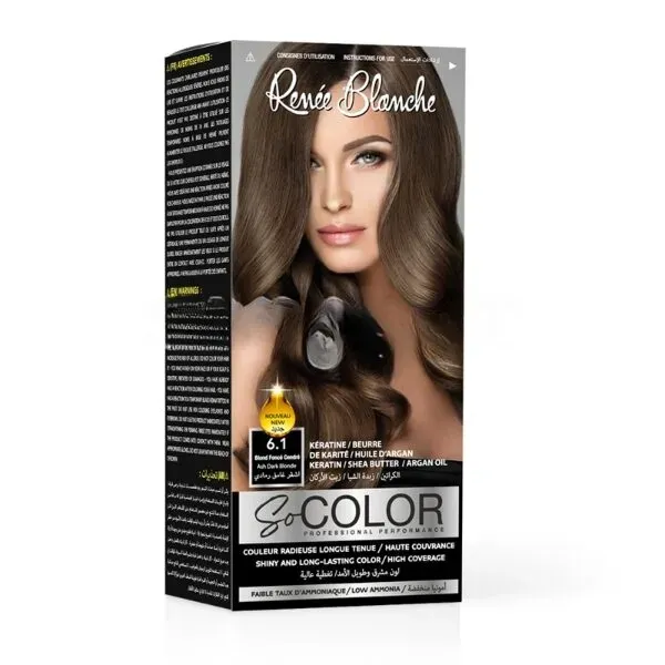 coloration cheveux 6.1