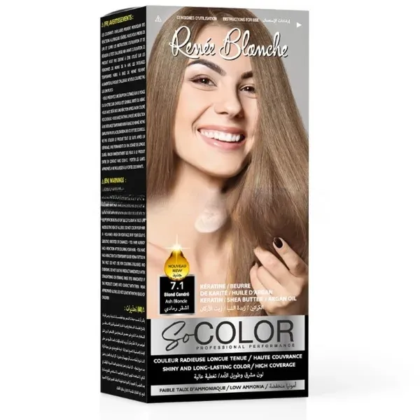 coloration cheveux 7.1